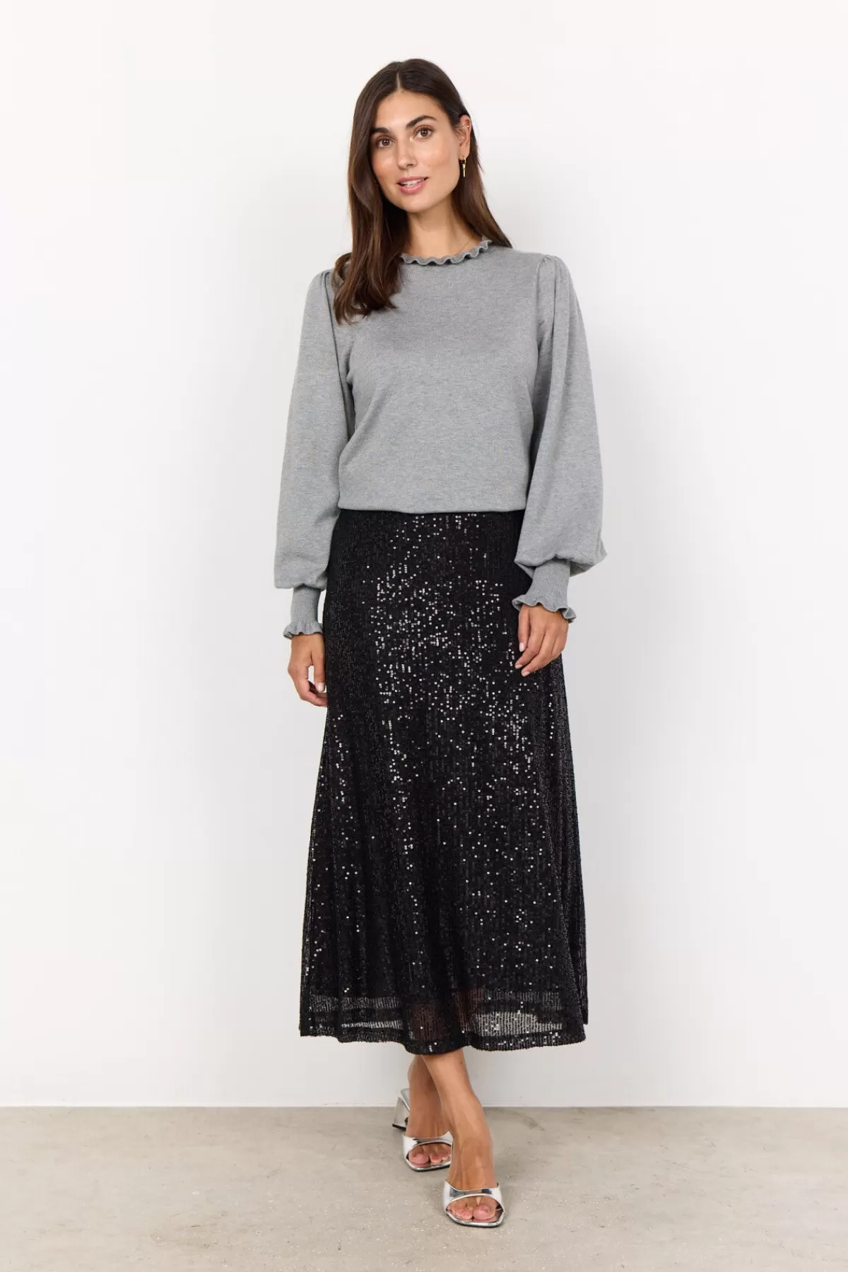 Soyaconcept Knitwear-SC-DOLLIE 772 Pullover Grey