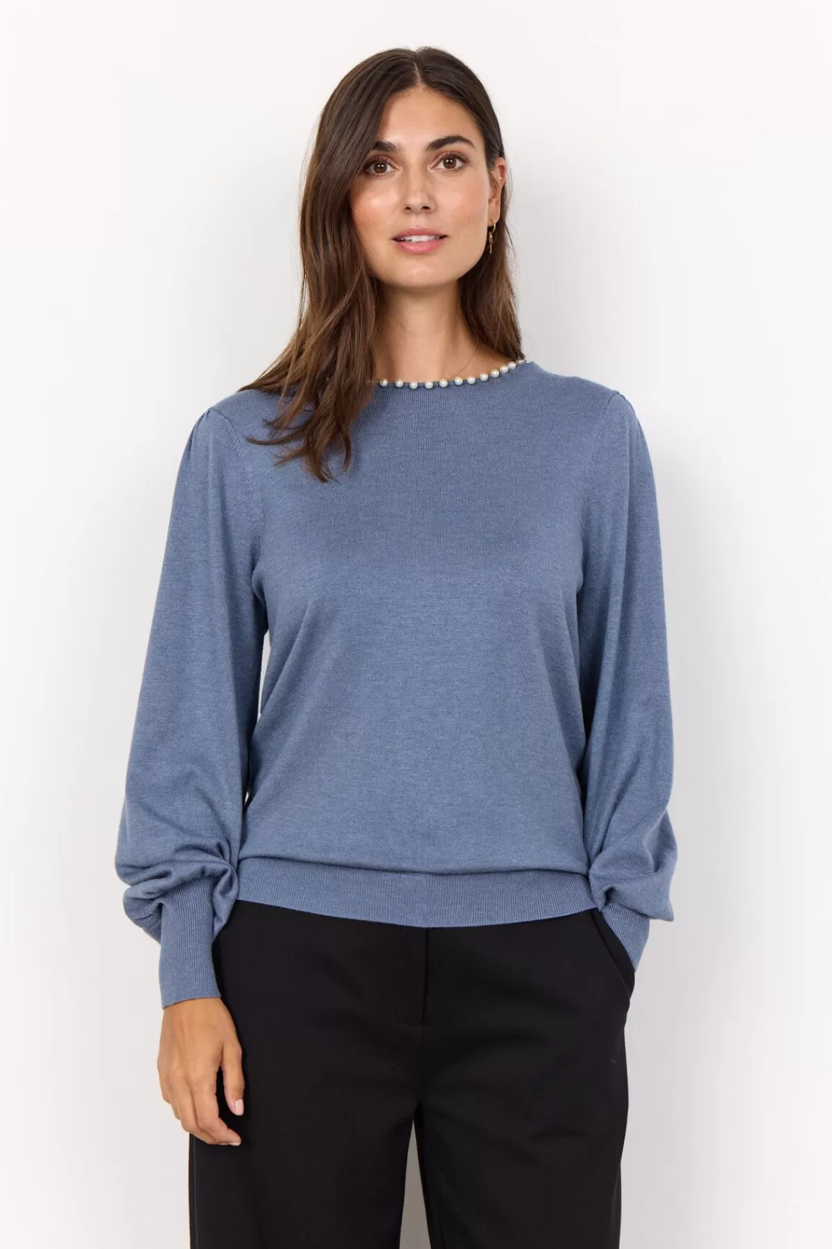 Soyaconcept Knitwear-SC-DOLLIE 773 Pullover Blue