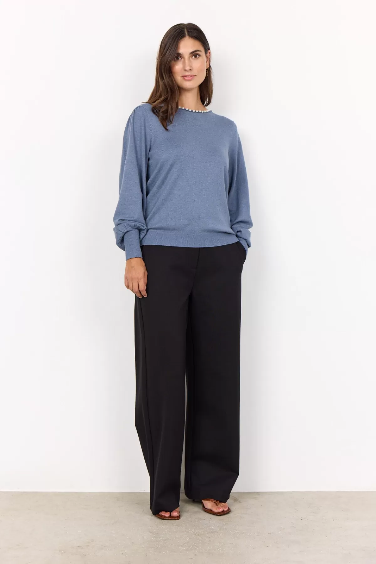 Soyaconcept Knitwear-SC-DOLLIE 773 Pullover Blue