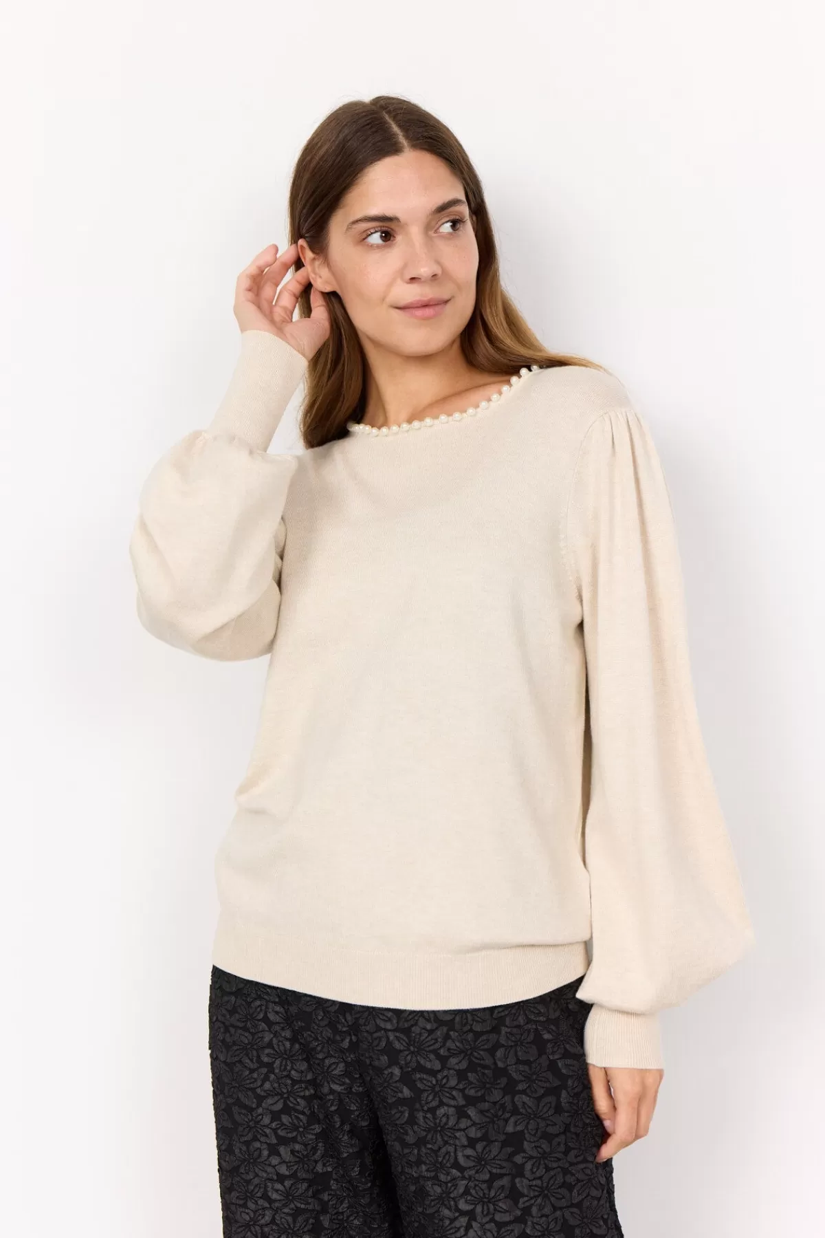 Soyaconcept Knitwear-SC-DOLLIE 773 Pullover Cream