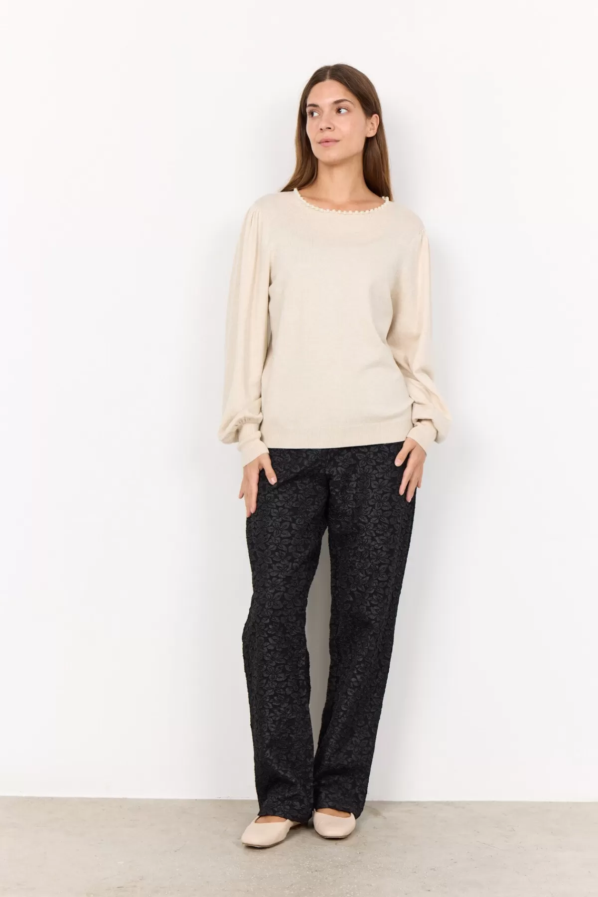 Soyaconcept Knitwear-SC-DOLLIE 773 Pullover Cream