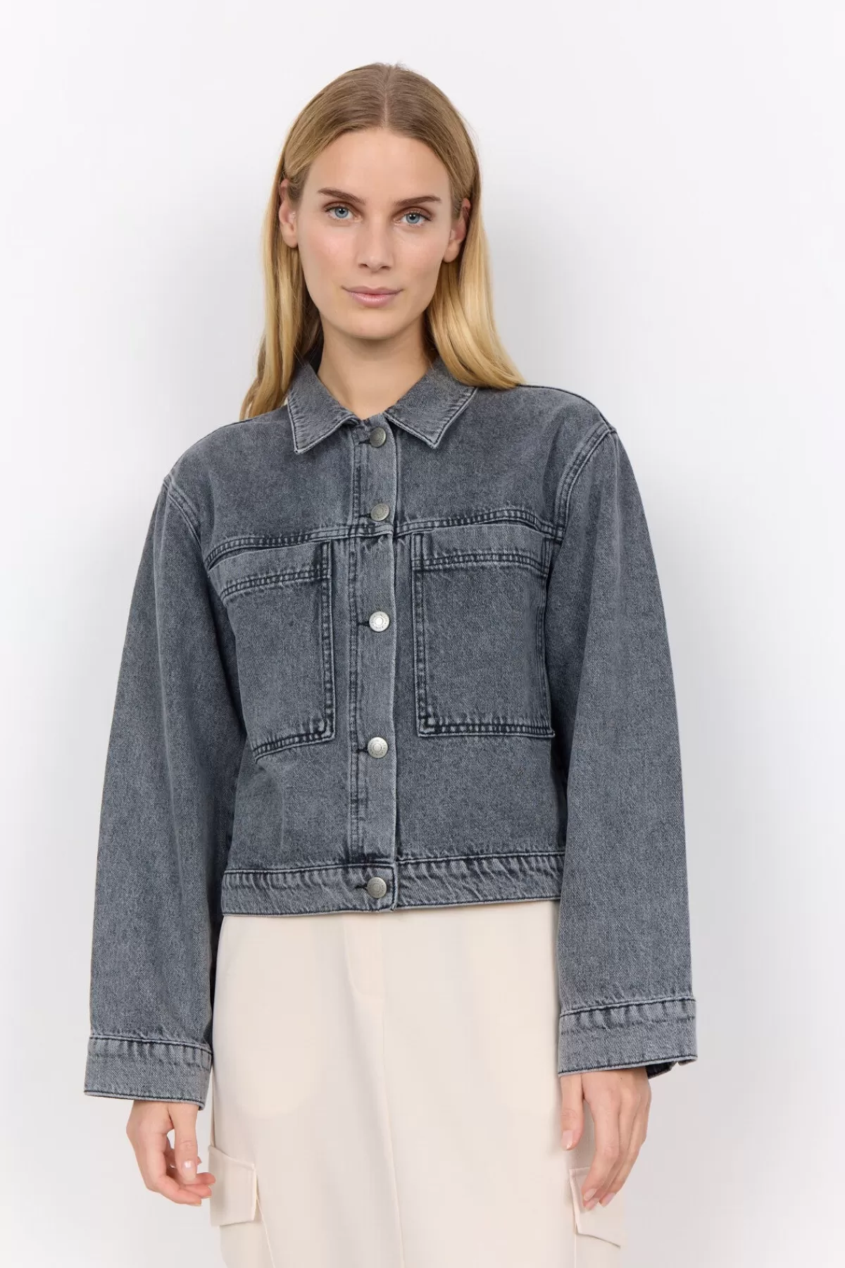 Soyaconcept Outerwear-SC-DOLORES 2 Jacket Grey