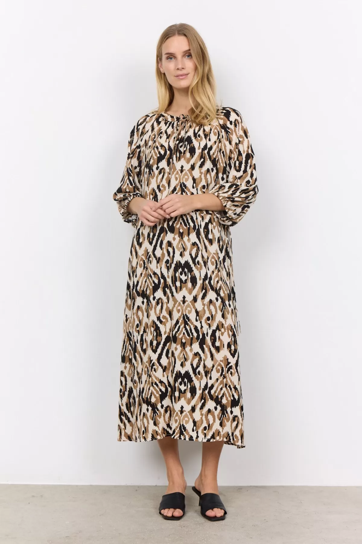 Soyaconcept Dresses-SC-FANG 3 Dress Camel