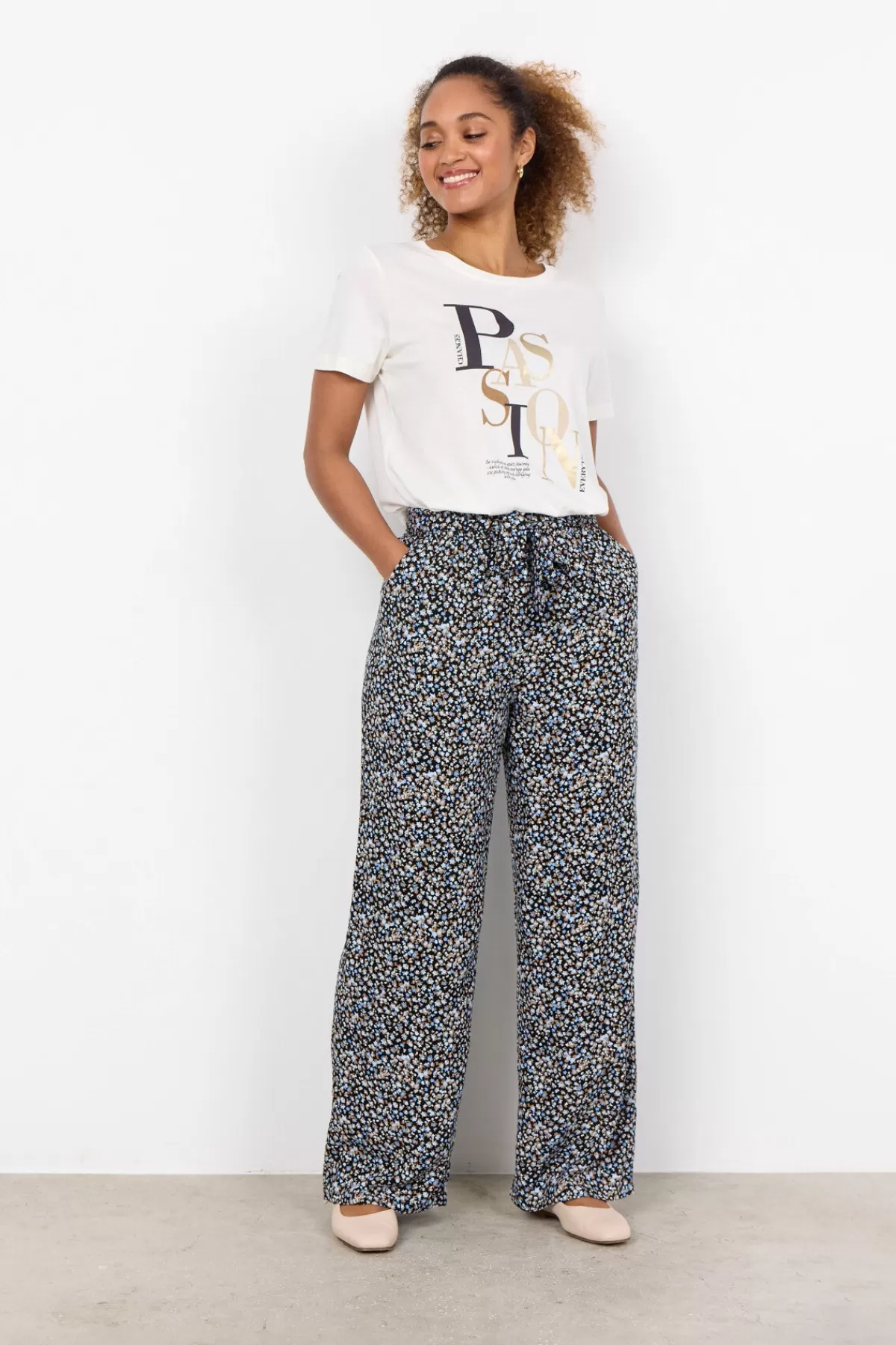 Soyaconcept Pants-SC-FARAH 3-B Pants Light blue