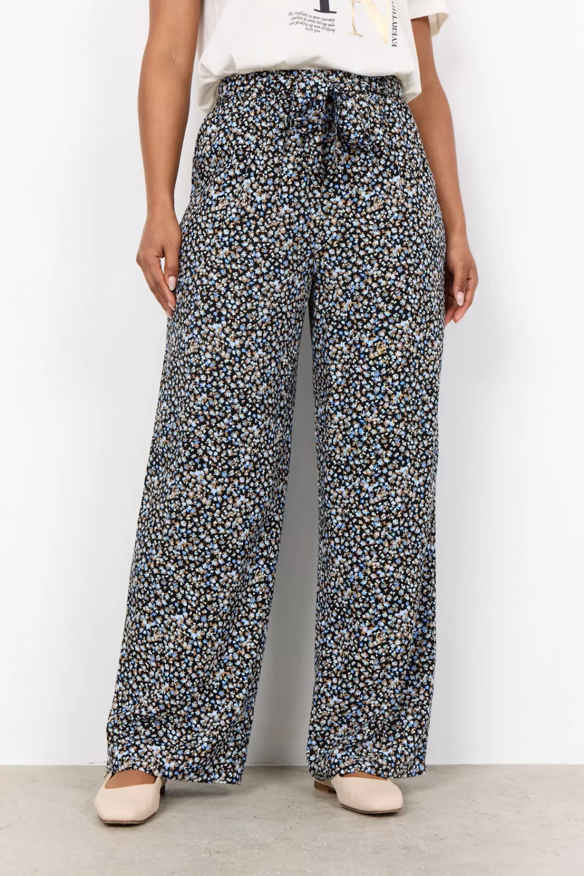 Soyaconcept Pants-SC-FARAH 3-B Pants Light blue