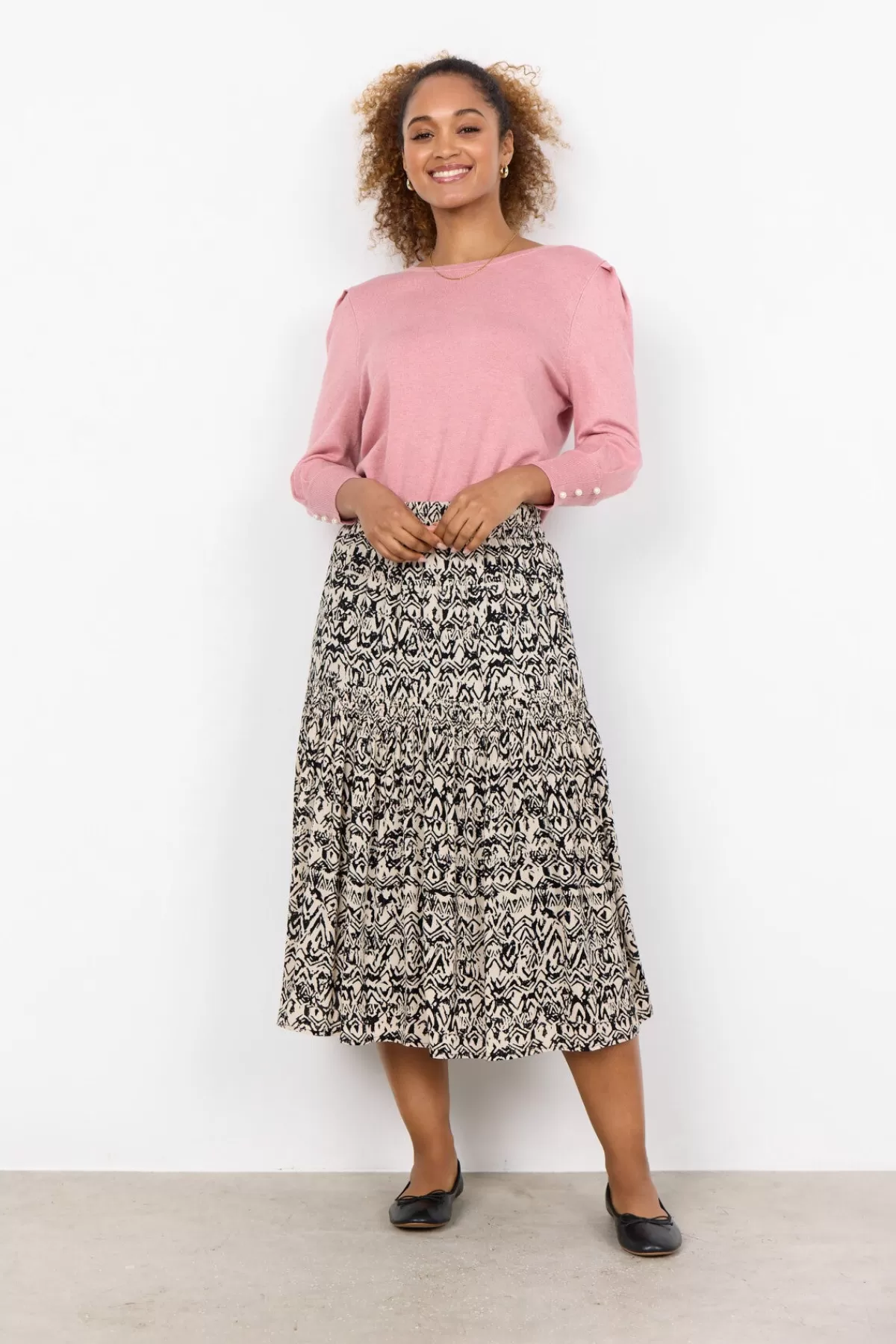Soyaconcept Skirts-SC-FARIA 3 Skirt Black