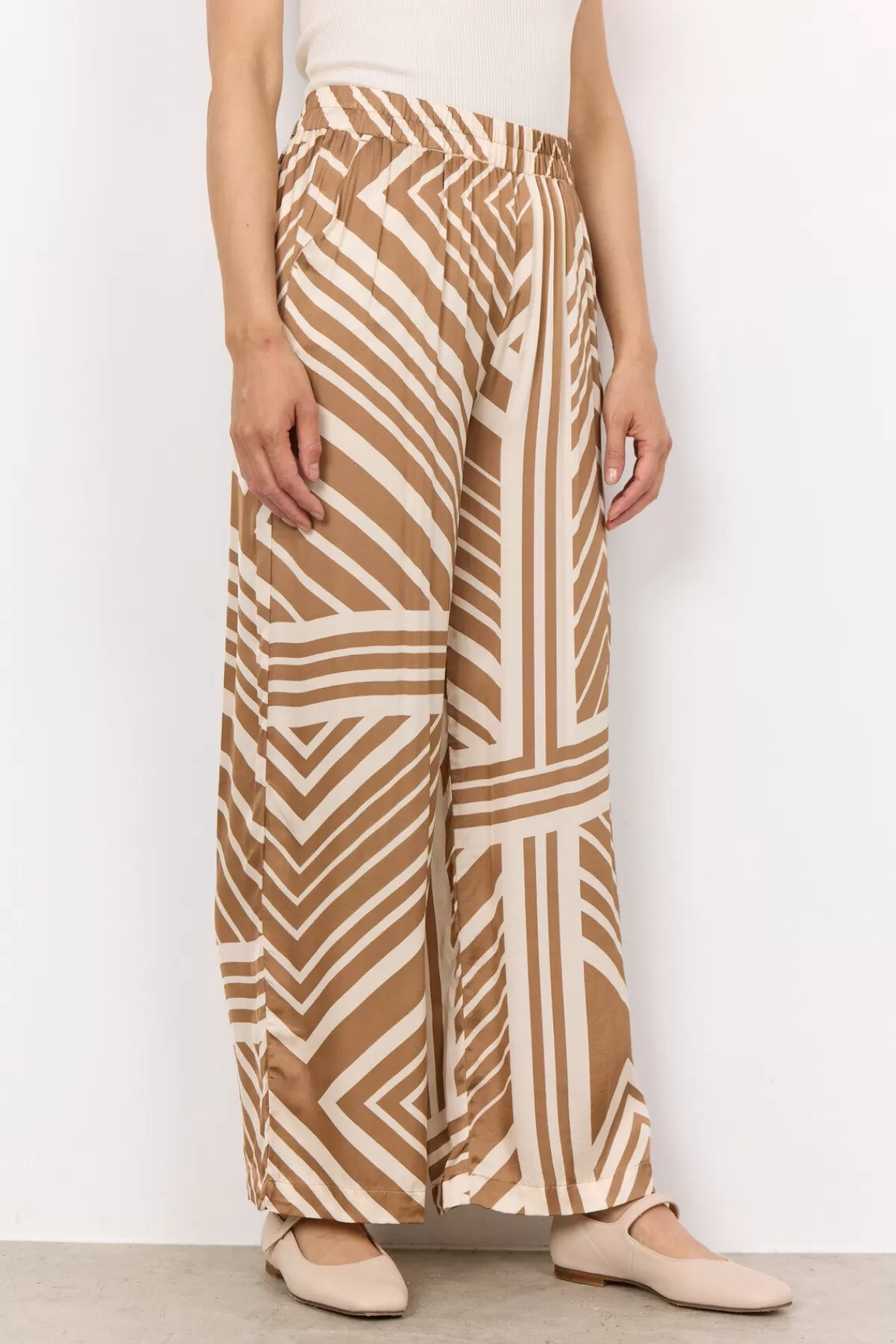 Soyaconcept Pants-SC-FARO 3-C Pants Camel
