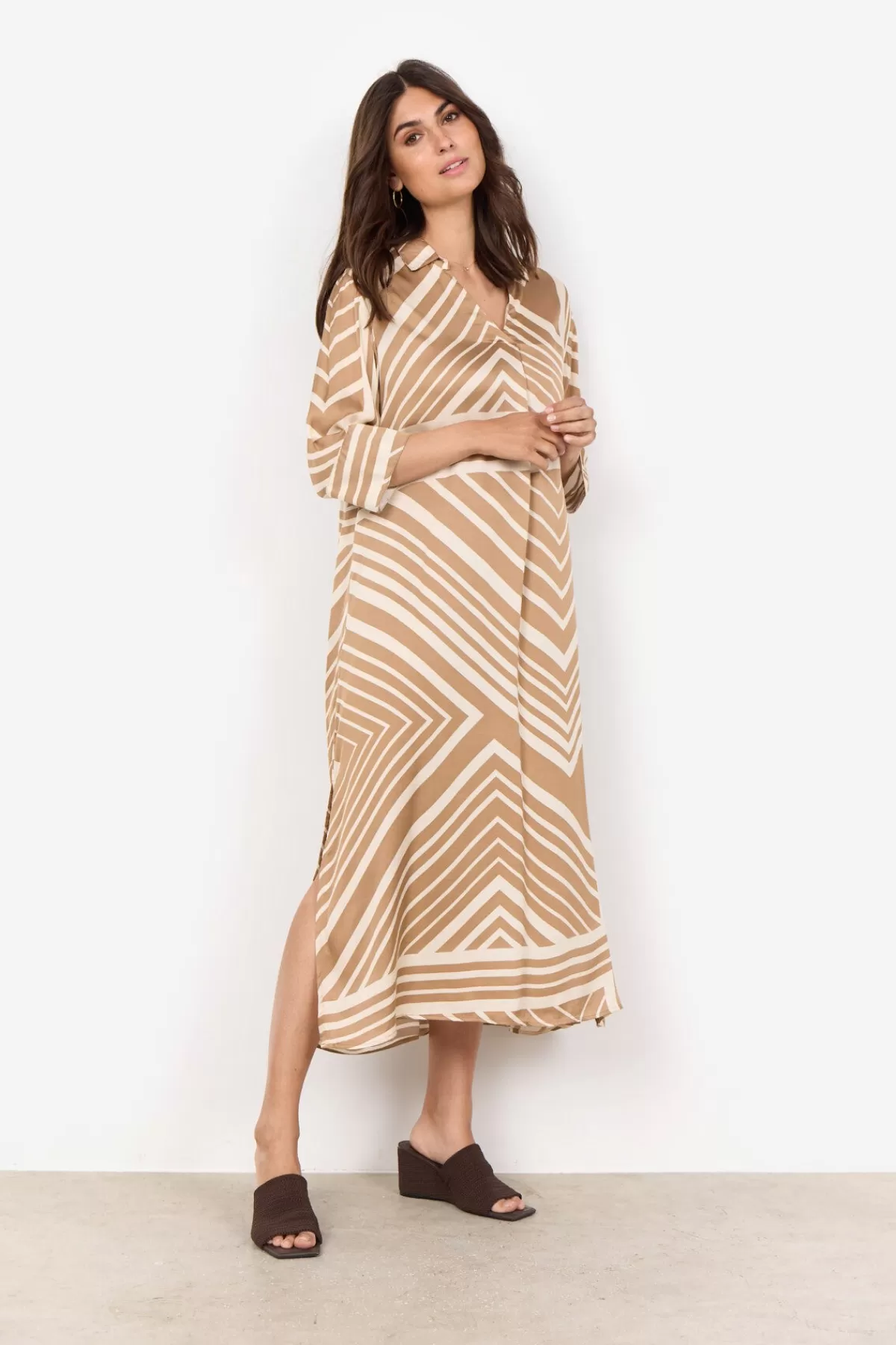 Soyaconcept Dresses-SC-FARO 4 Dress Camel
