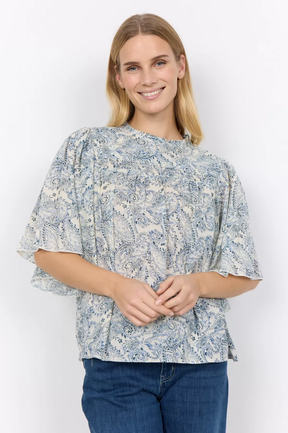 Soyaconcept Blouses And Shirts-SC-FATIMA 1 Blouse Light blue