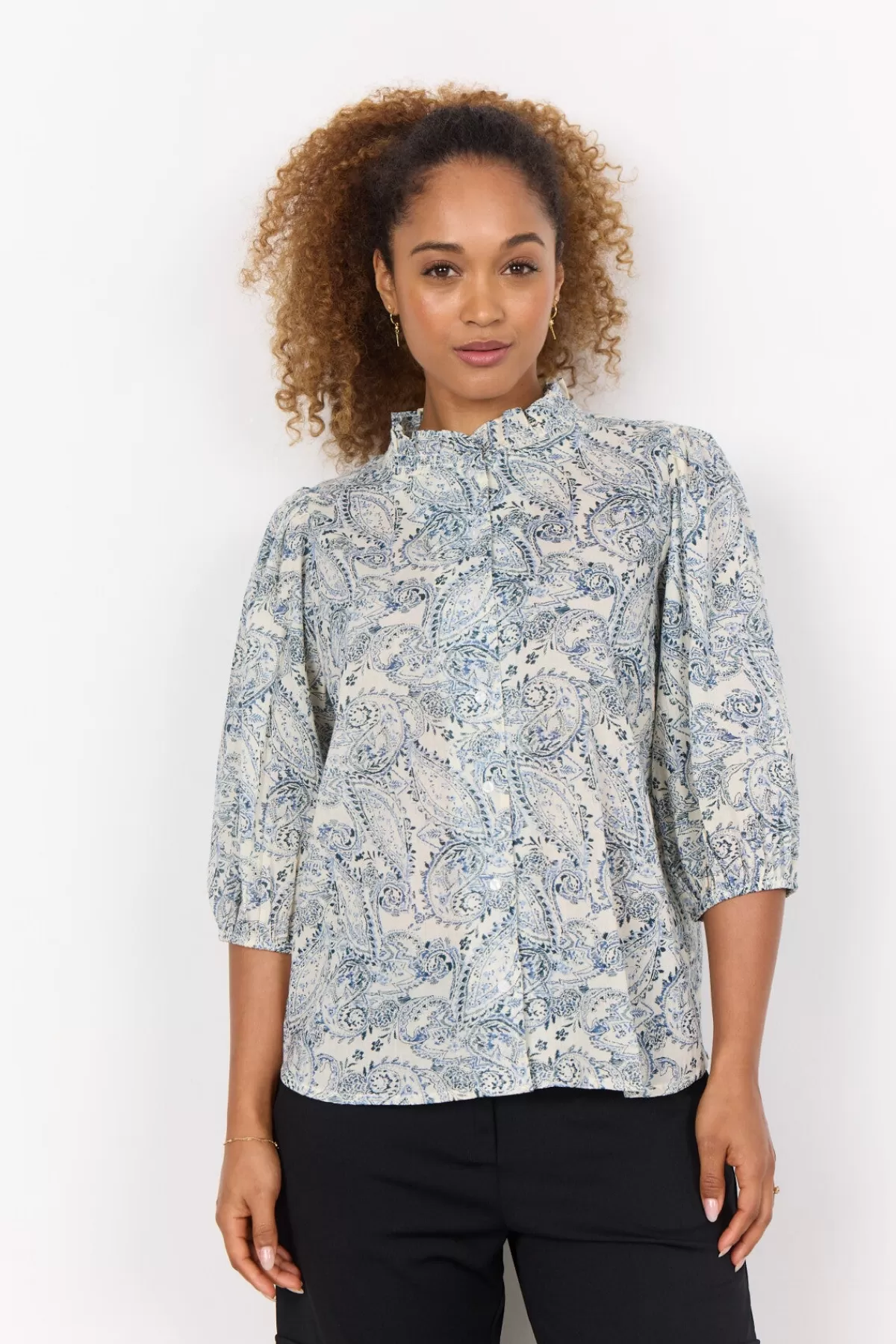 Soyaconcept Blouses And Shirts-SC-FATIMA 2 Shirt Light blue