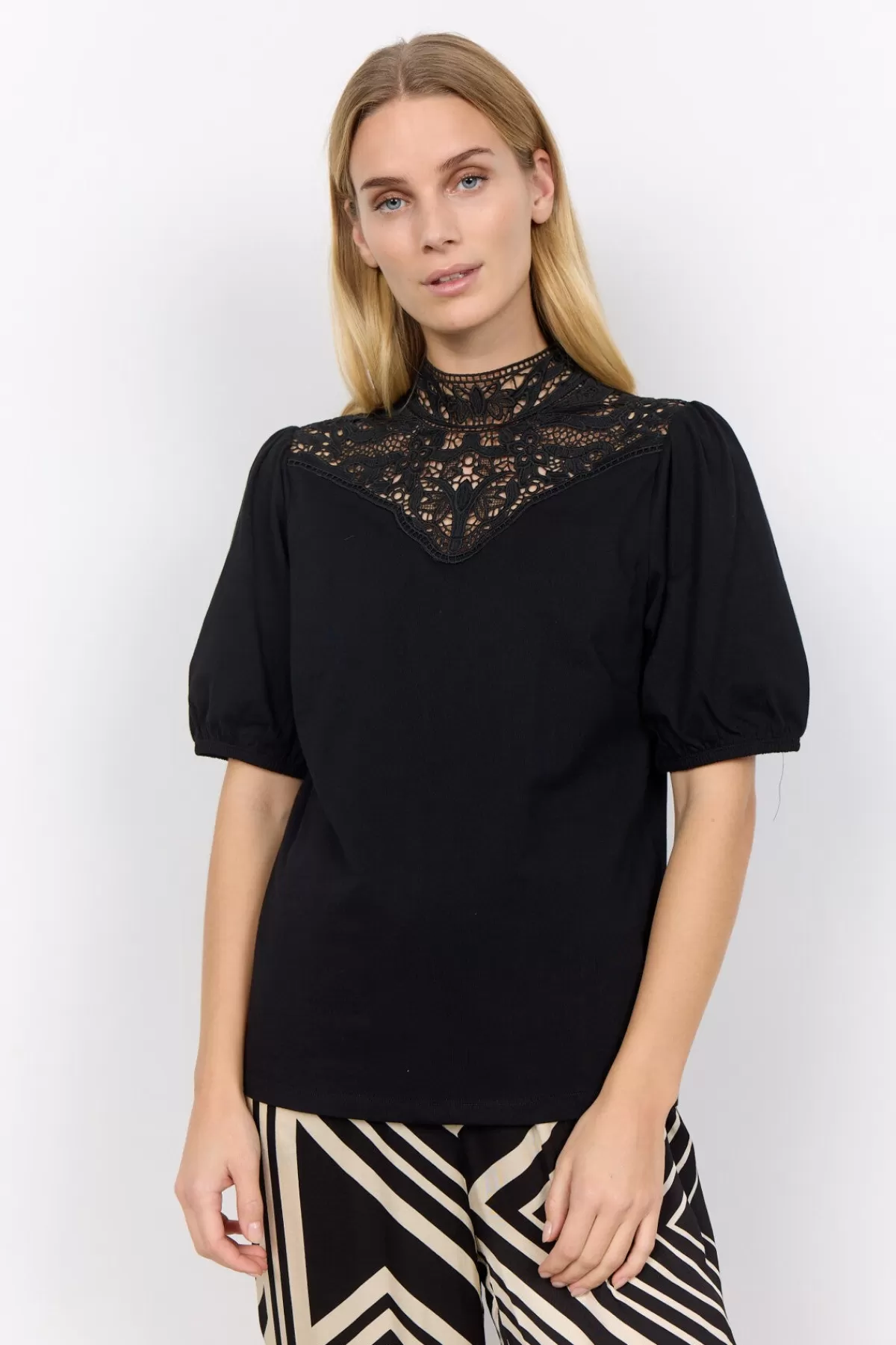 Soyaconcept T-Shirts And Tops-SC-FAUSTA 1 T-shirt Black