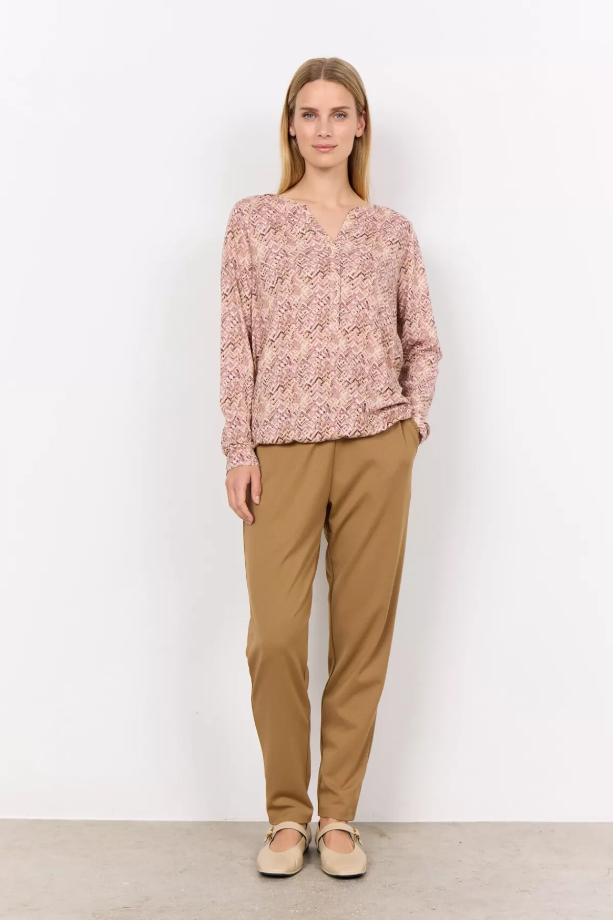 Soyaconcept T-Shirts And Tops-SC-FELICITY AOP 477 T-shirt Rose
