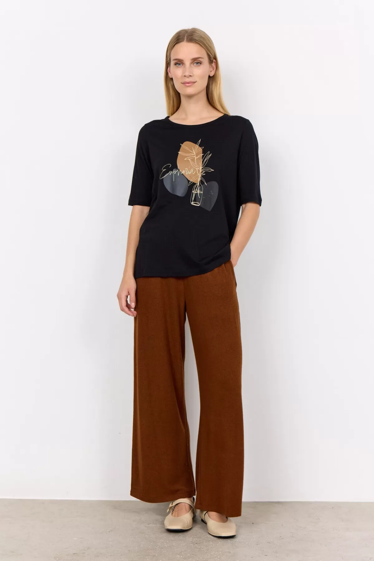 Soyaconcept T-Shirts And Tops-SC-FELICITY FP 475 T-shirt Black