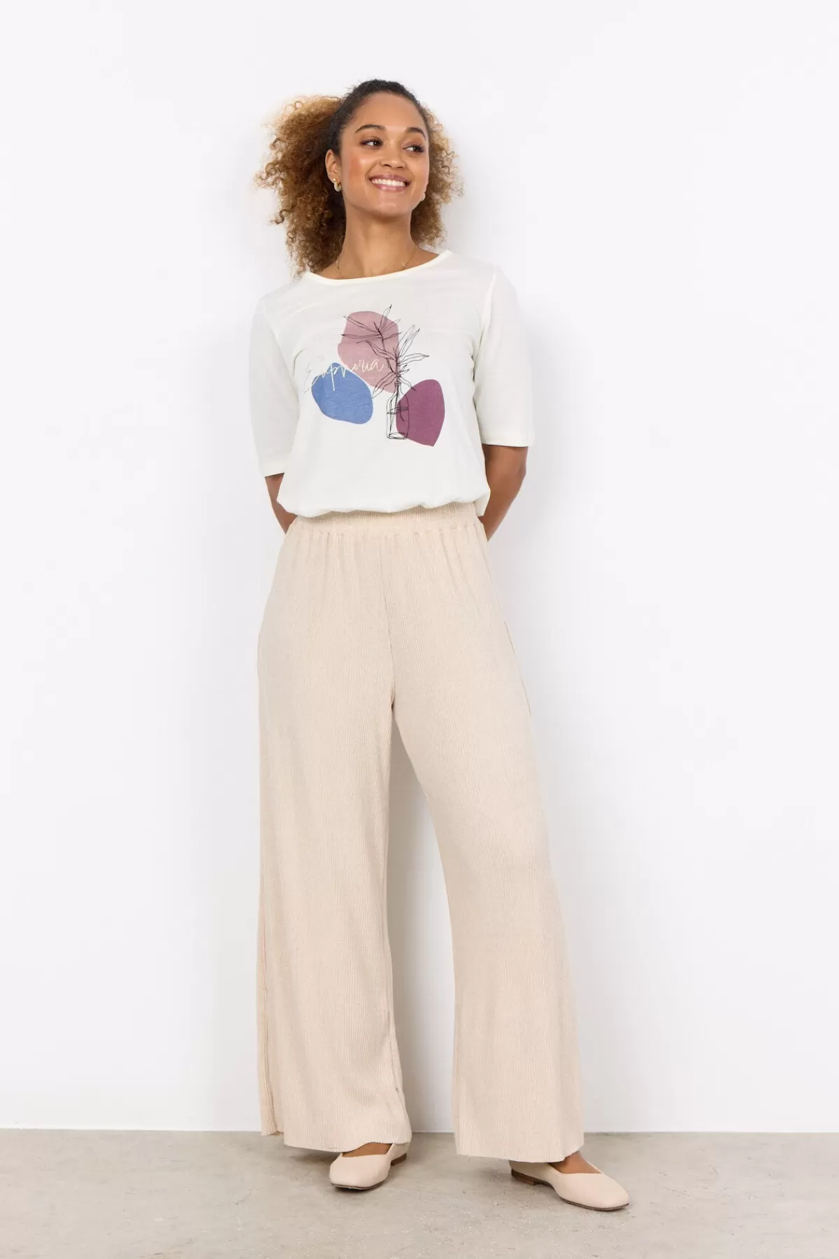 Soyaconcept T-Shirts And Tops-SC-FELICITY FP 475 T-shirt Rose