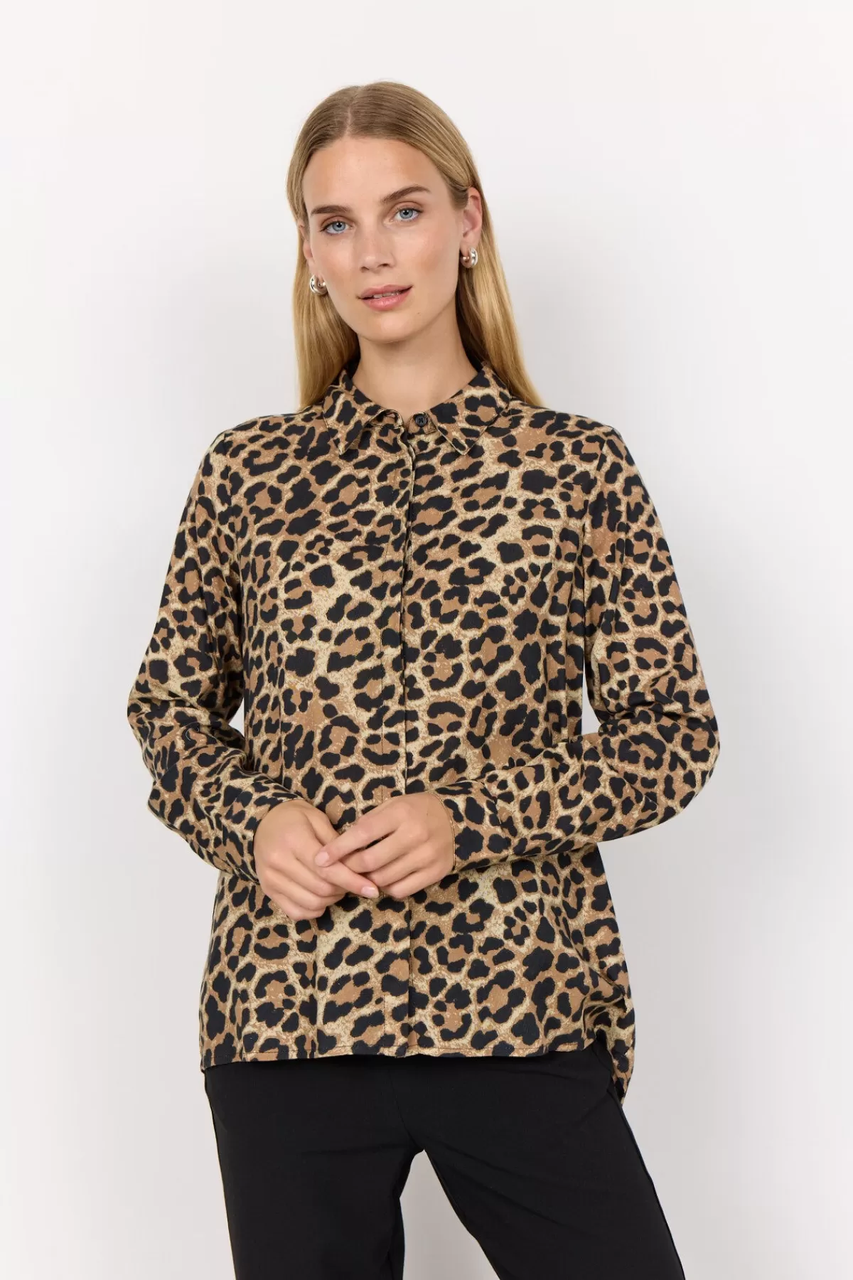 Soyaconcept Blouses And Shirts-SC-FLAVIA 3 Shirt Camel