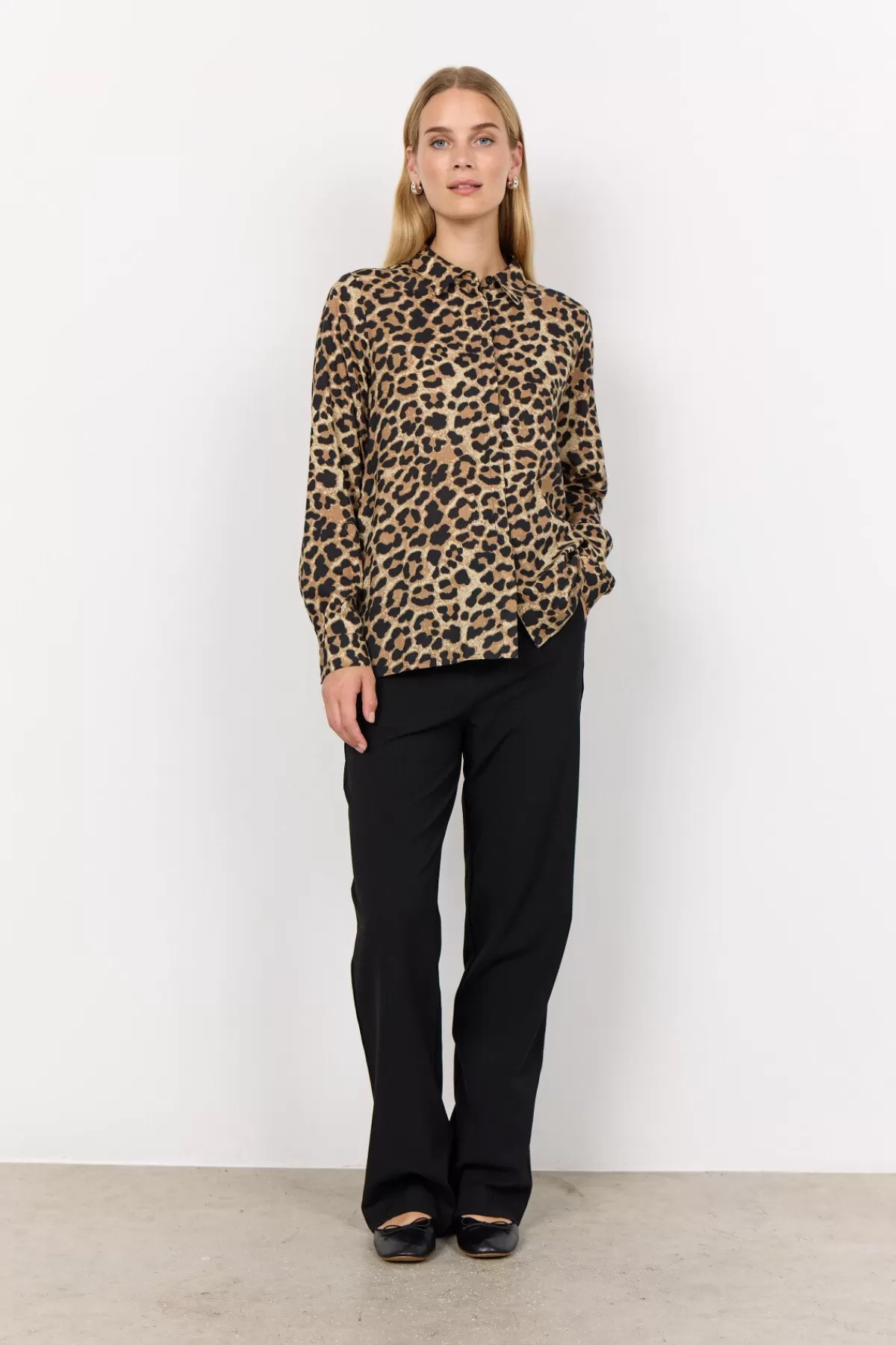Soyaconcept Blouses And Shirts-SC-FLAVIA 3 Shirt Camel