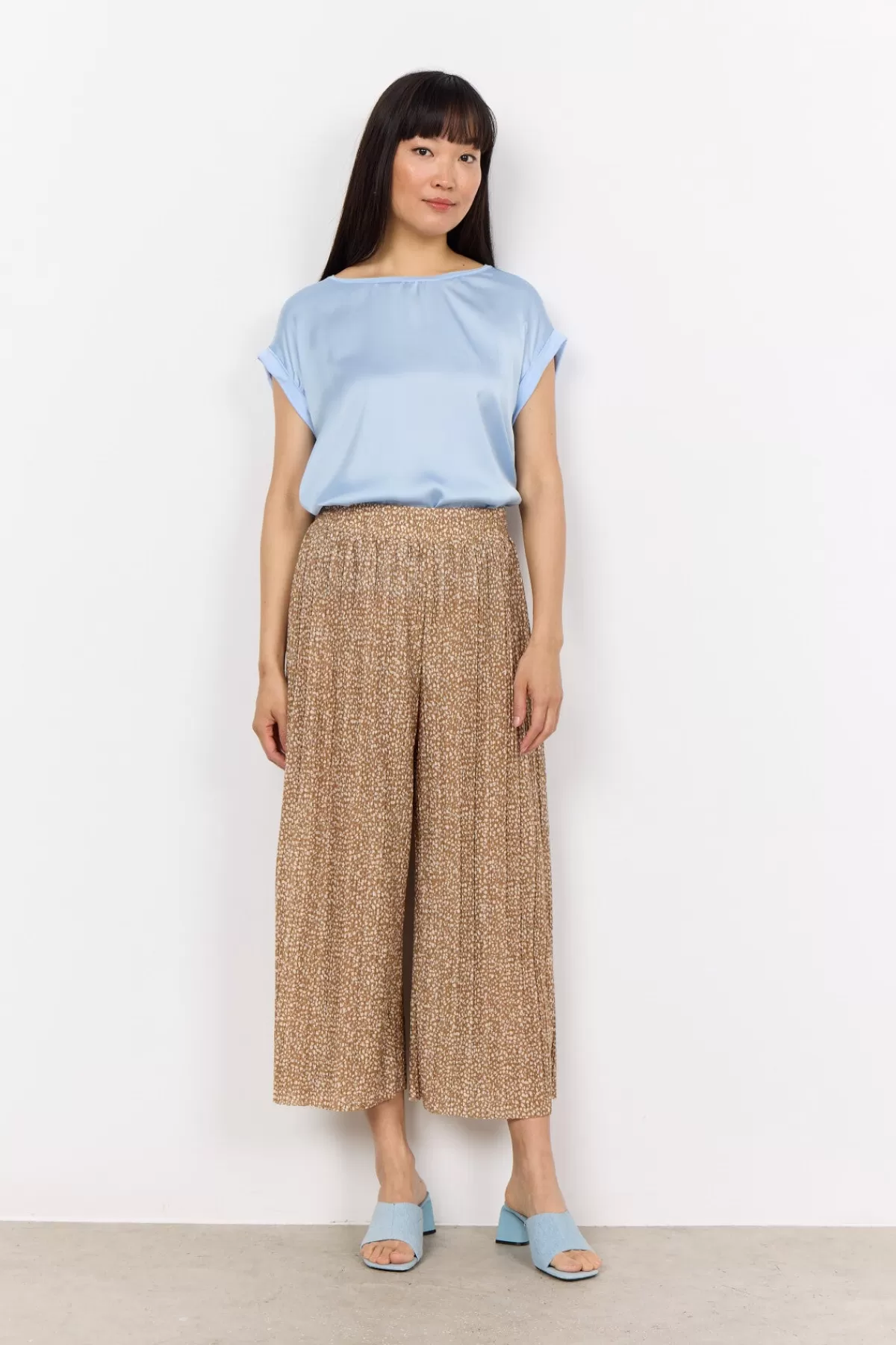 Soyaconcept Pants-SC-FLEUR 3 Pants Camel
