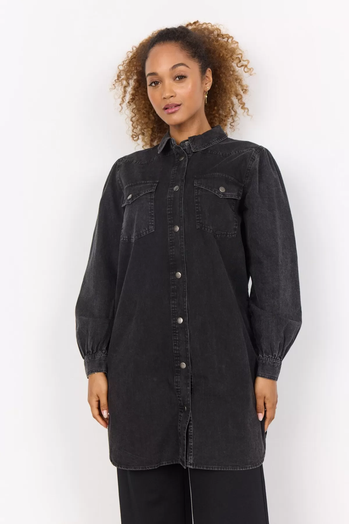 Soyaconcept Dresses-SC-FLORINA 3 Dress Black