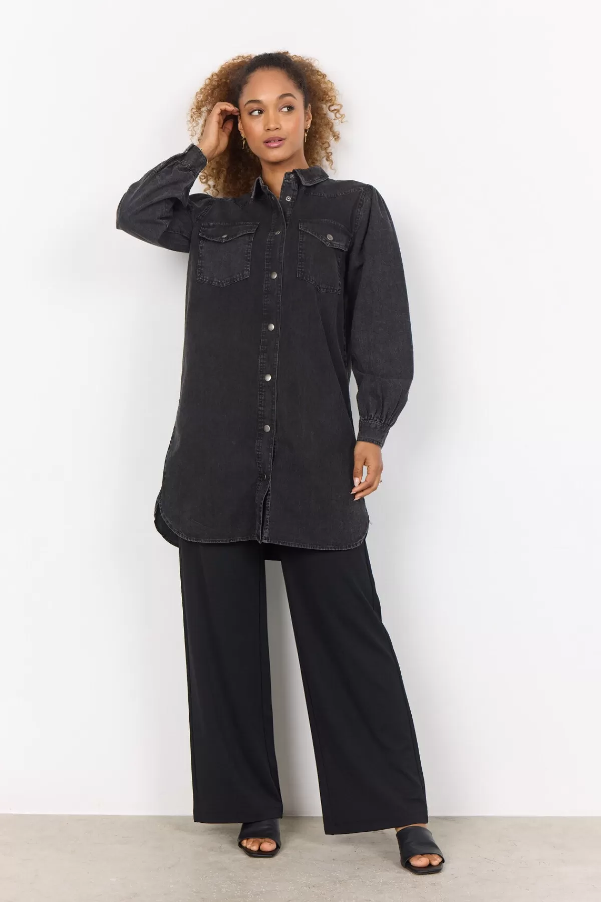Soyaconcept Dresses-SC-FLORINA 3 Dress Black