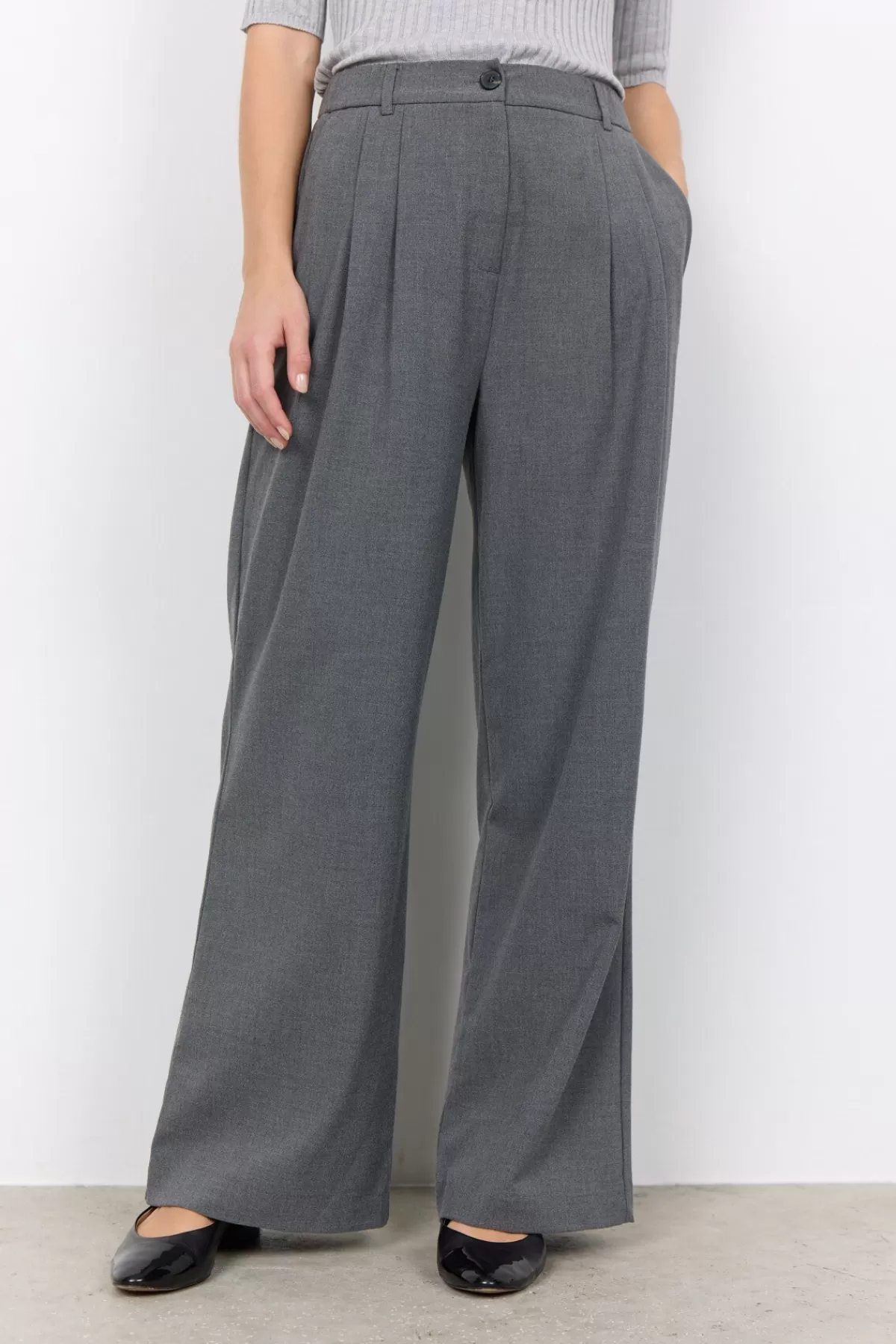 Soyaconcept Pants-SC-FRANKIE 3-B Pants Grey