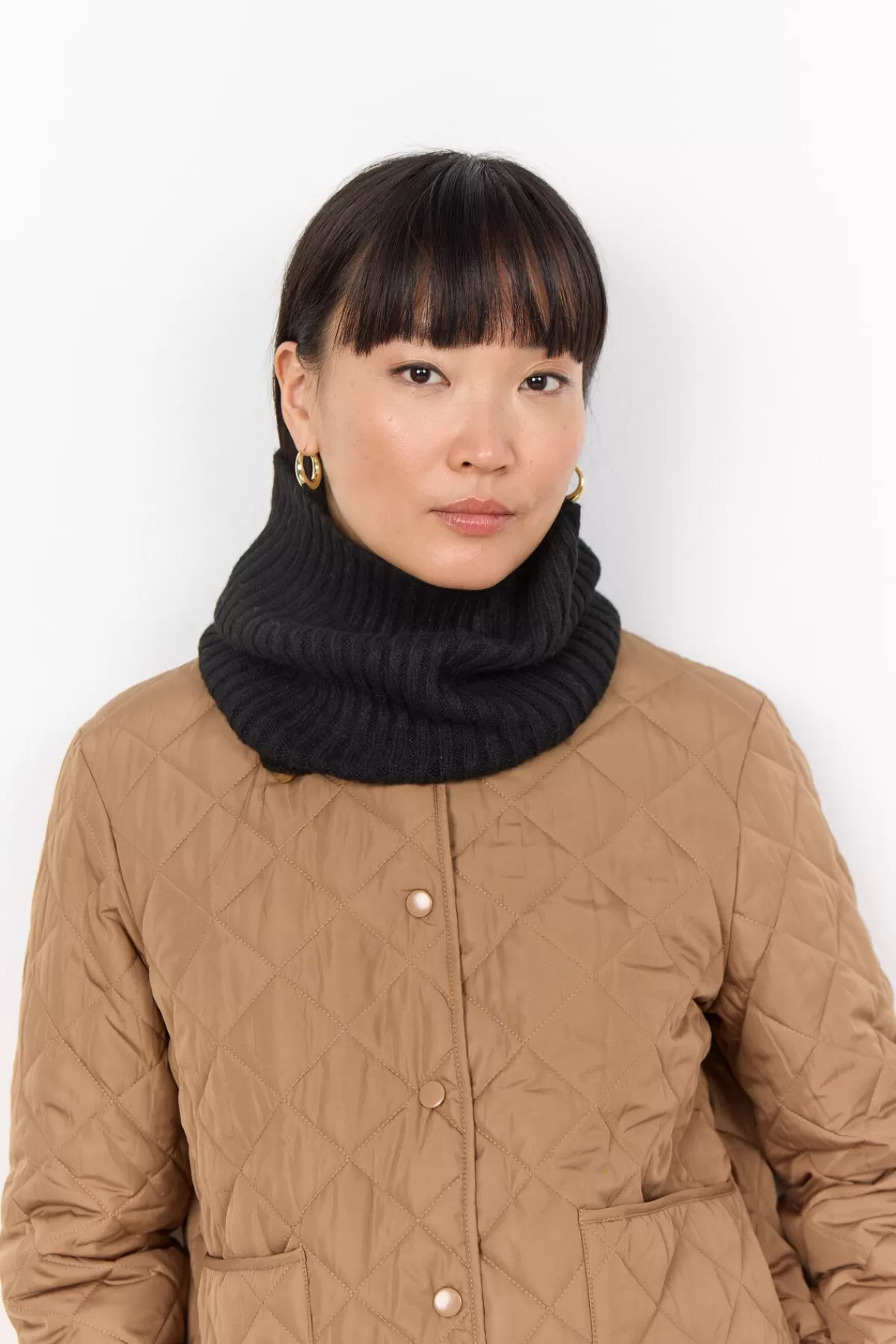 Soyaconcept Accessories-SC-FRAUKE 4 Scarf Black