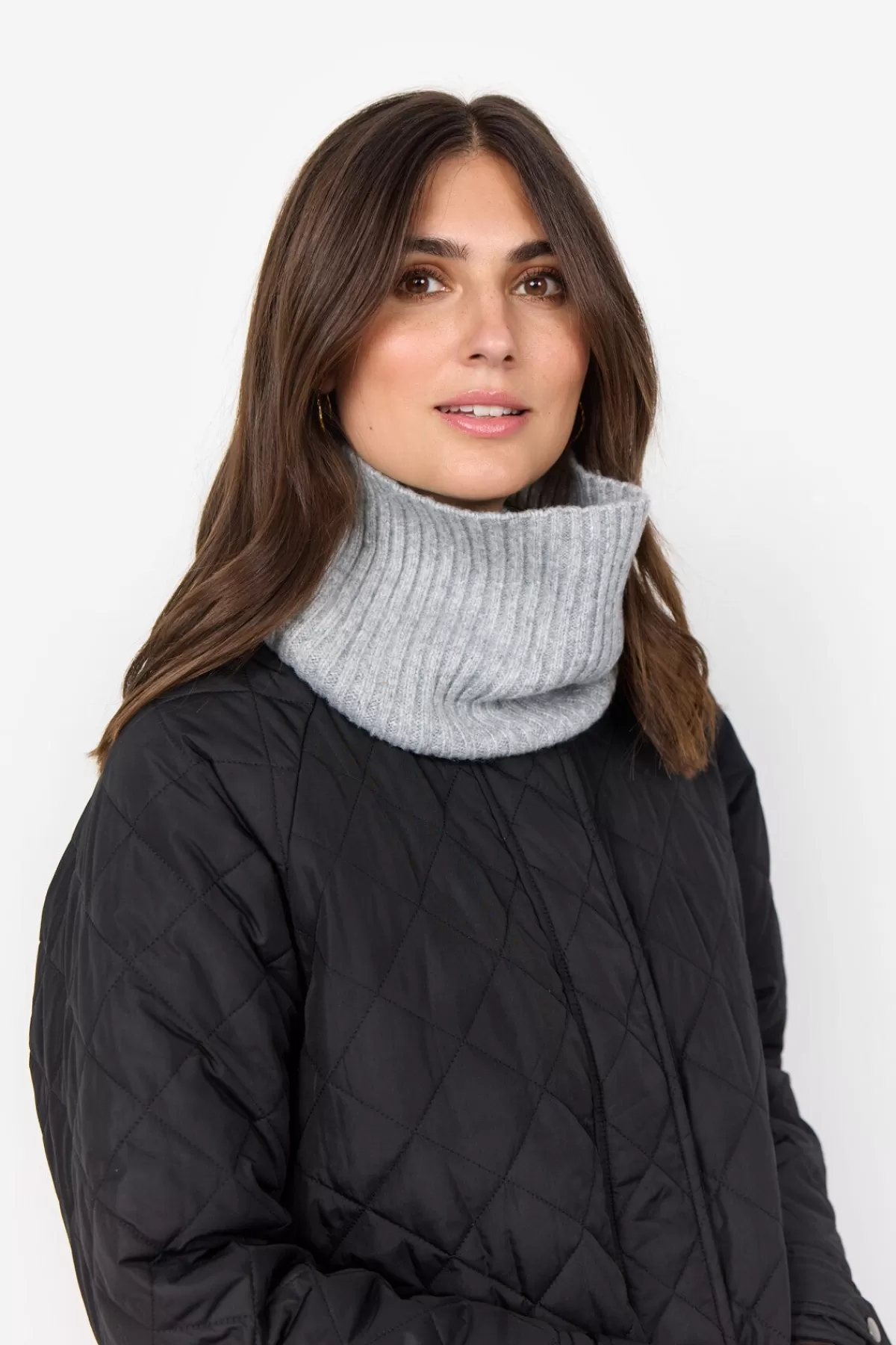Soyaconcept Accessories-SC-FRAUKE 4 Scarf Light grey