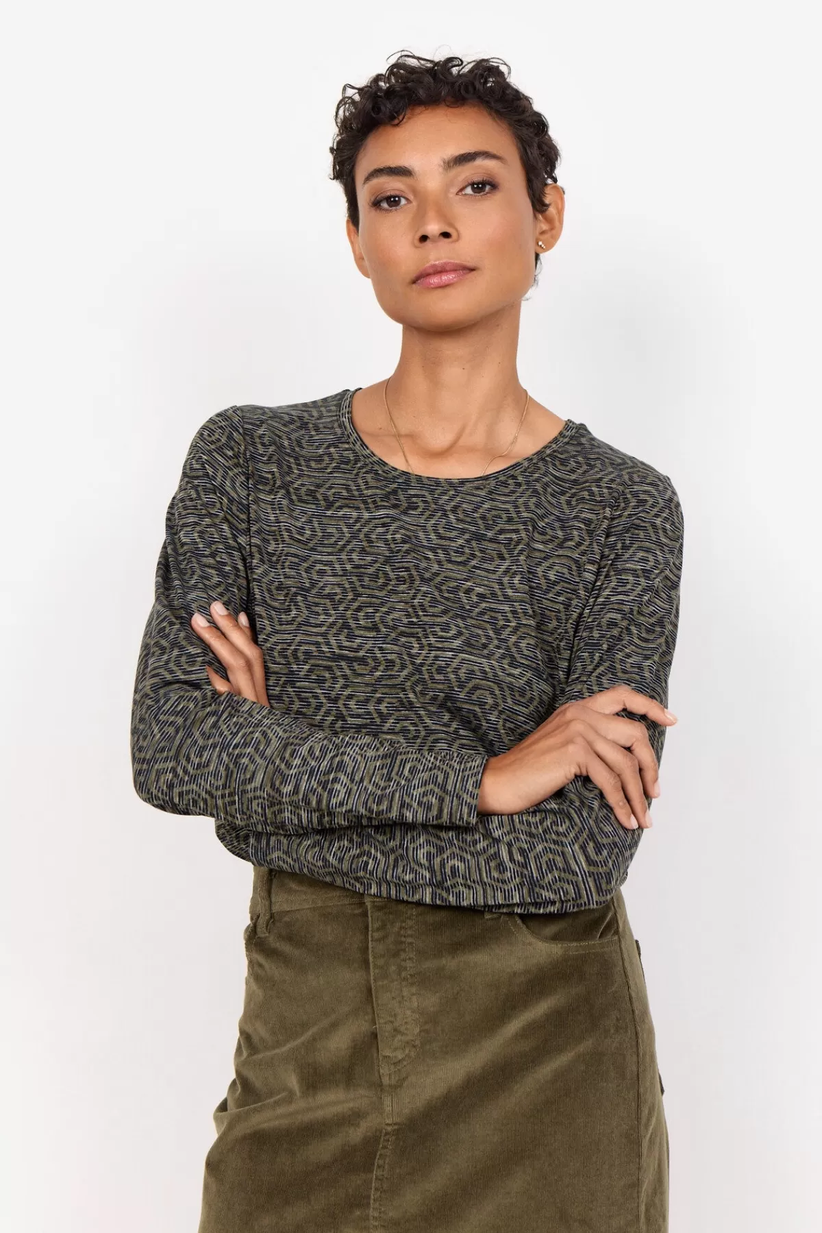 Soyaconcept Blouses And Shirts-SC-GALINA 45 Blouse Olive