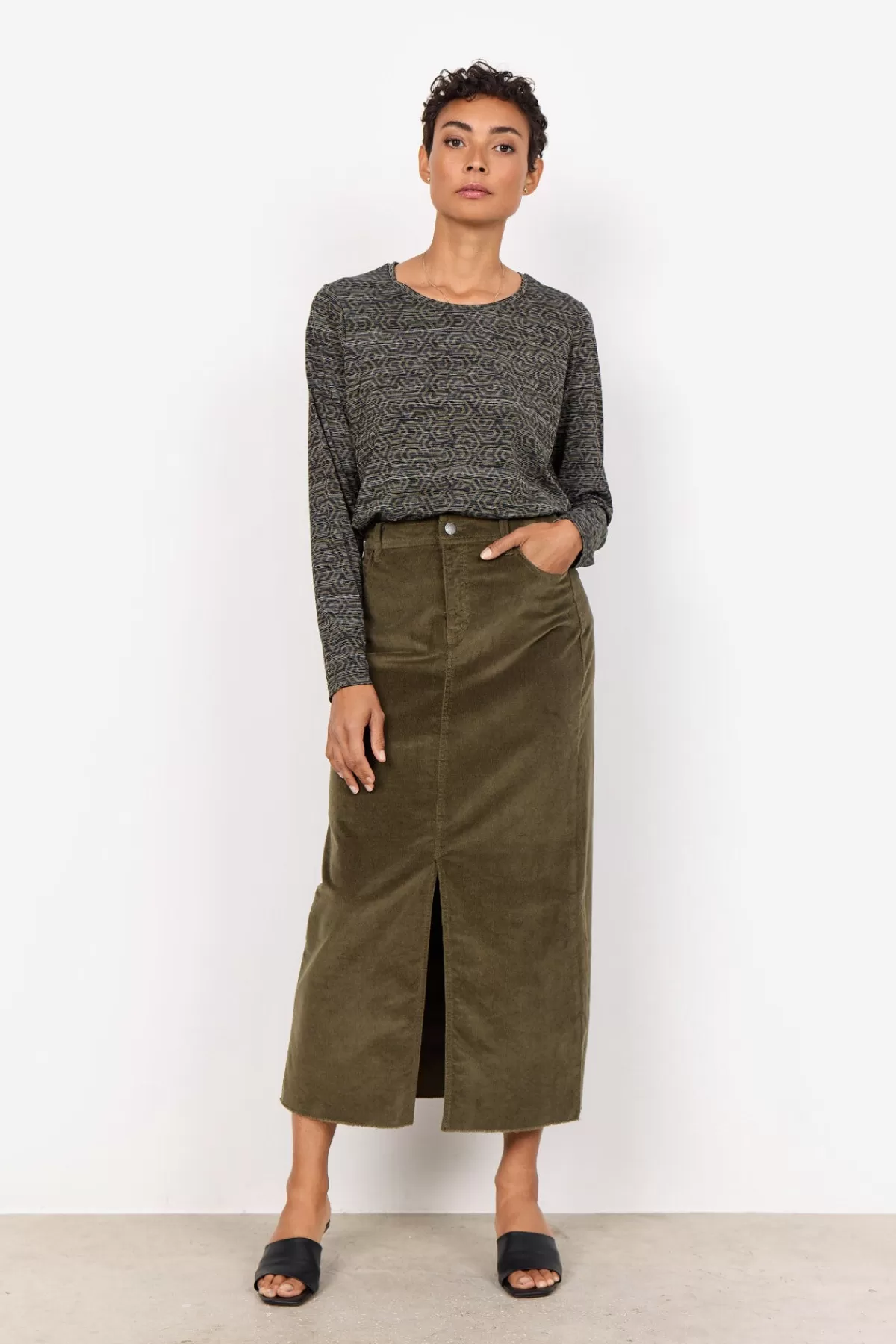 Soyaconcept Blouses And Shirts-SC-GALINA 45 Blouse Olive