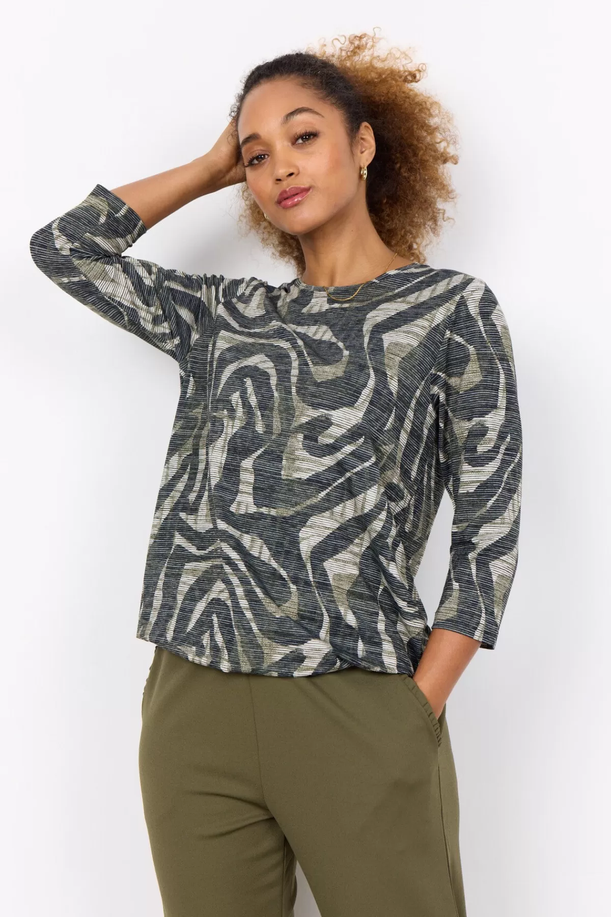 Soyaconcept Blouses And Shirts-SC-GALINA 48 Blouse Olive