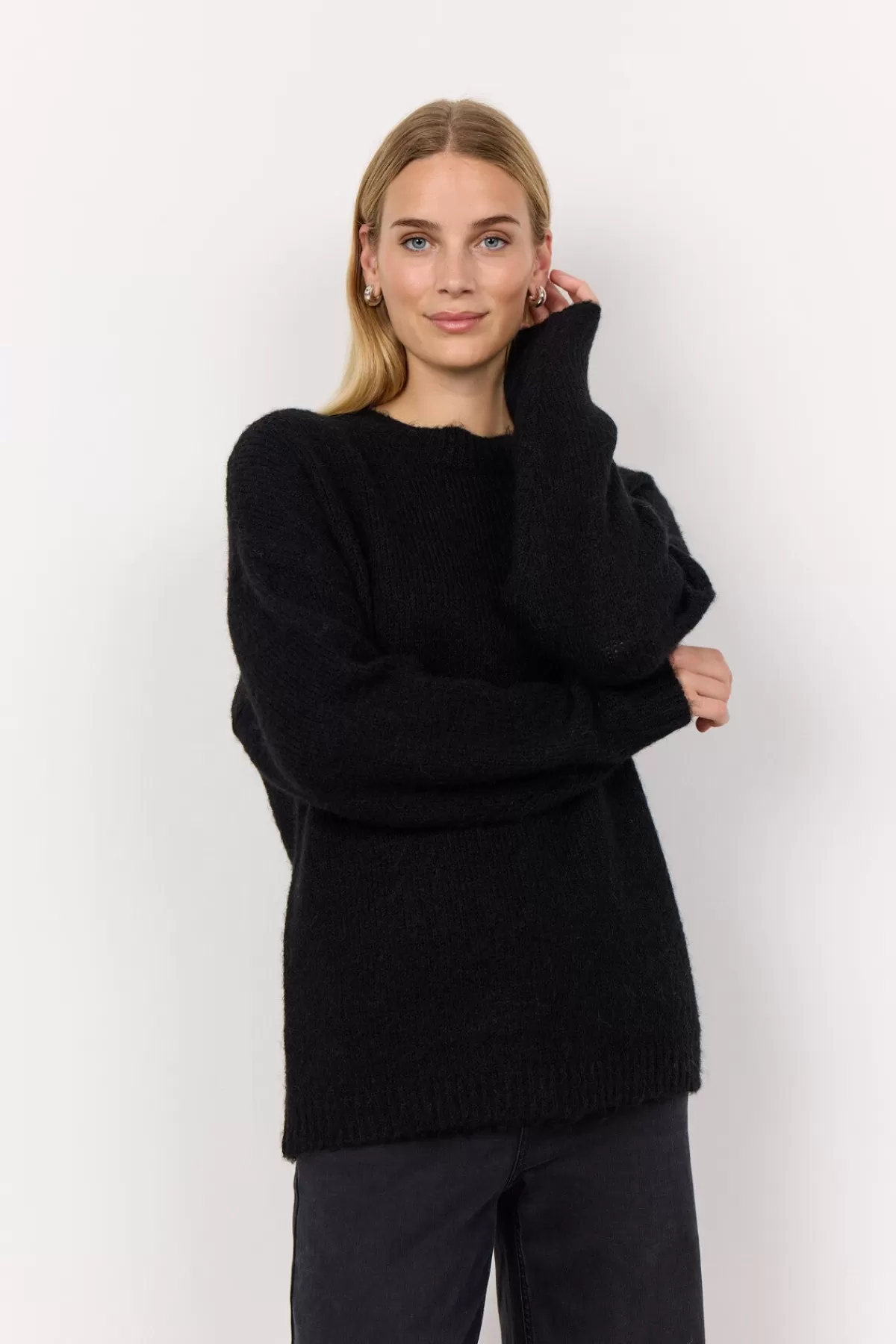 Soyaconcept Knitwear-SC-GUNNA 1 Pullover Black