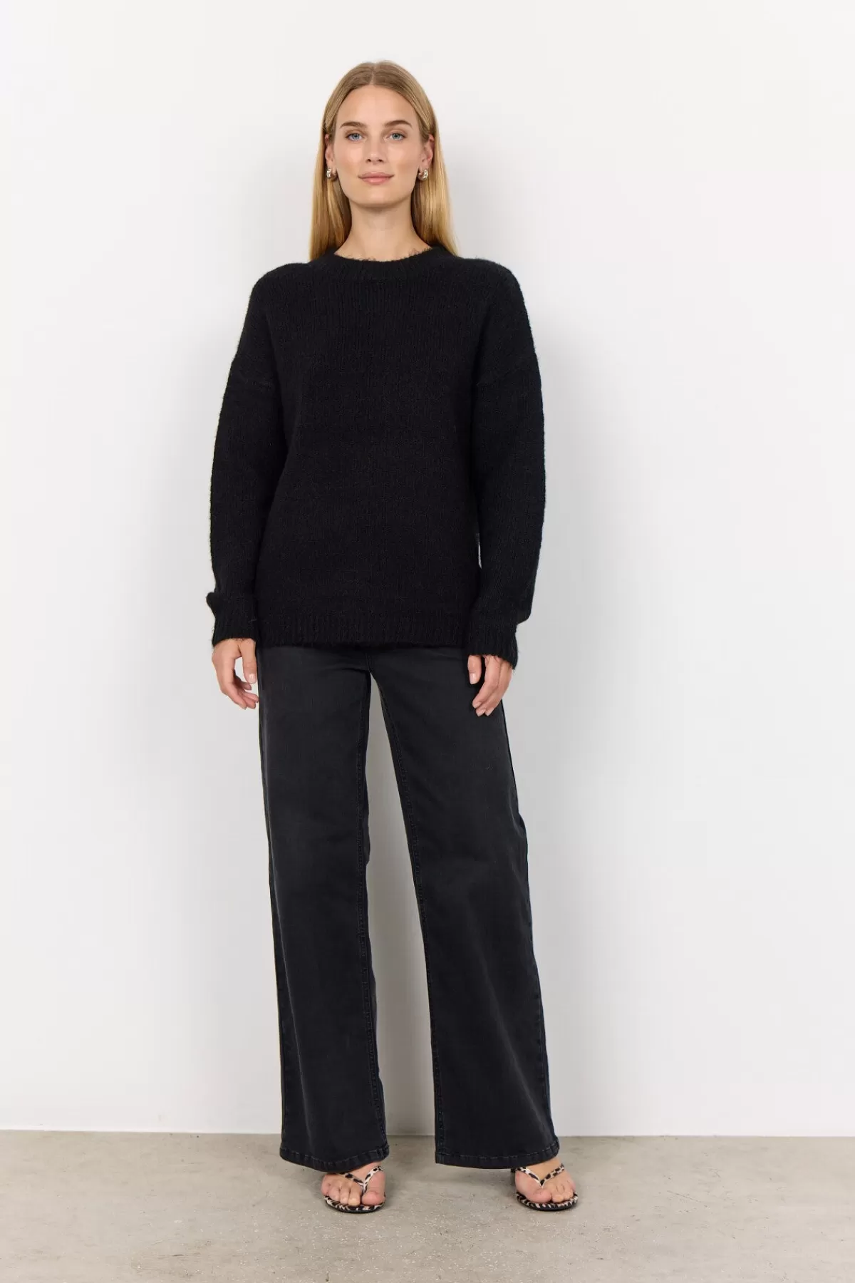 Soyaconcept Knitwear-SC-GUNNA 1 Pullover Black