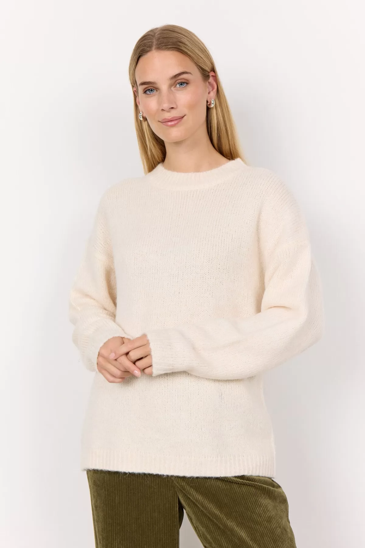 Soyaconcept Knitwear-SC-GUNNA 1 Pullover Cream