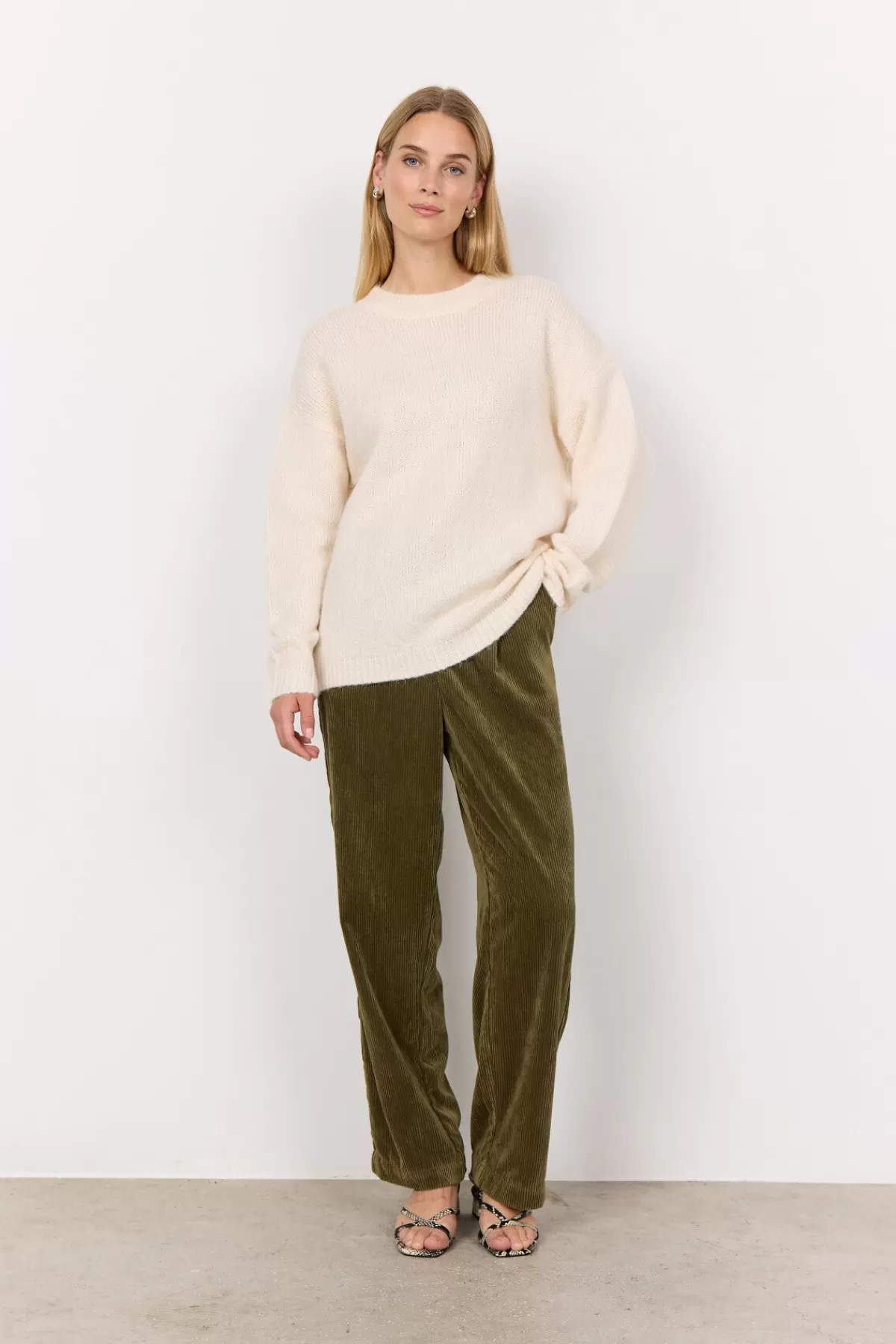 Soyaconcept Knitwear-SC-GUNNA 1 Pullover Cream