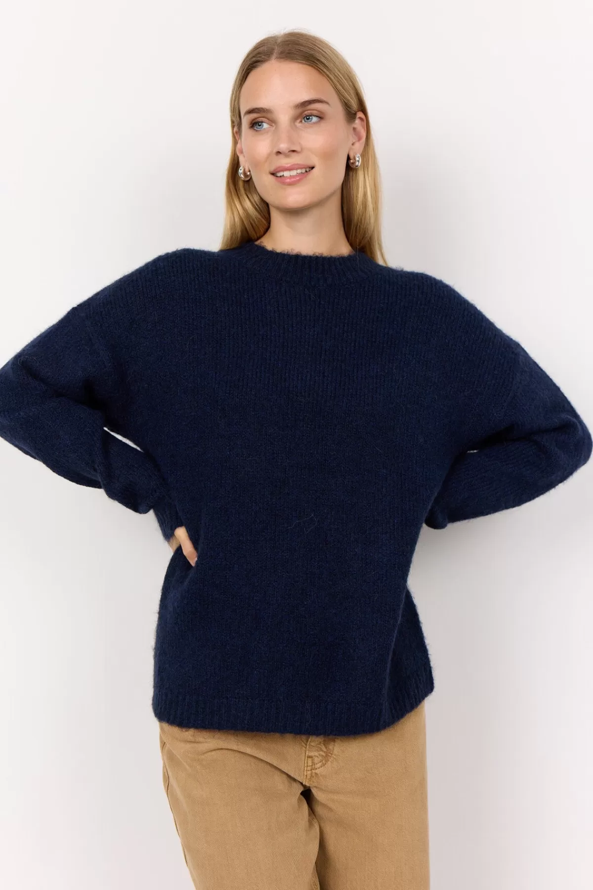 Soyaconcept Knitwear-SC-GUNNA 1 Pullover Dark blue