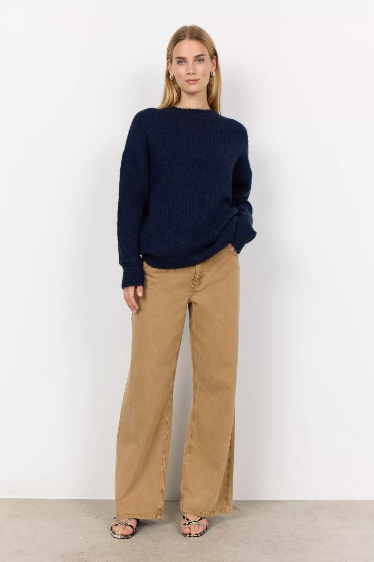Soyaconcept Knitwear-SC-GUNNA 1 Pullover Dark blue