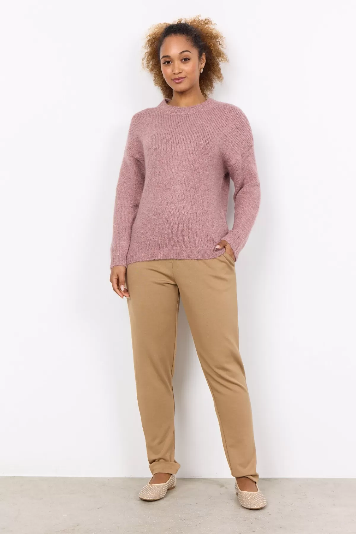 Soyaconcept Knitwear-SC-GUNNA 1 Pullover Rose
