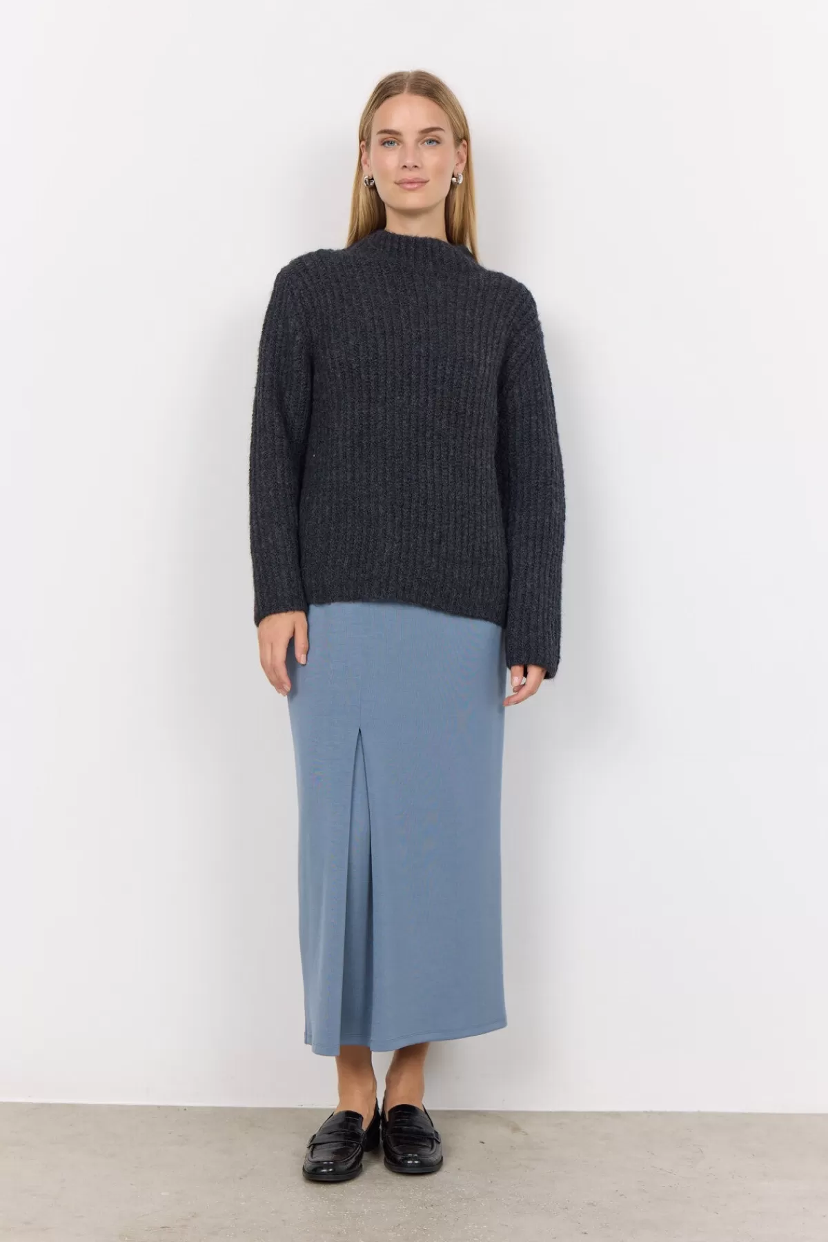 Soyaconcept Knitwear-SC-GUNNA 9 Pullover Dark grey