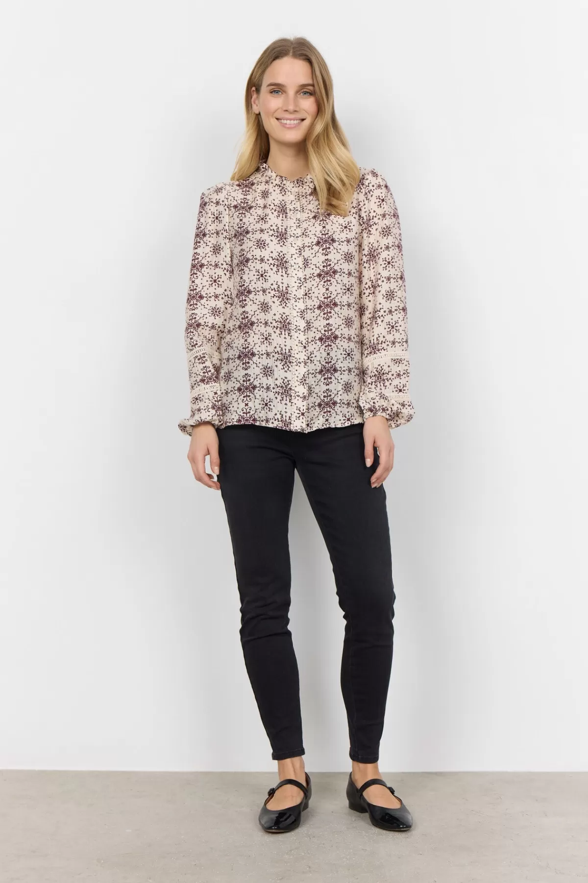 Soyaconcept Blouses And Shirts-SC-IANE 2 Shirt Bordeaux