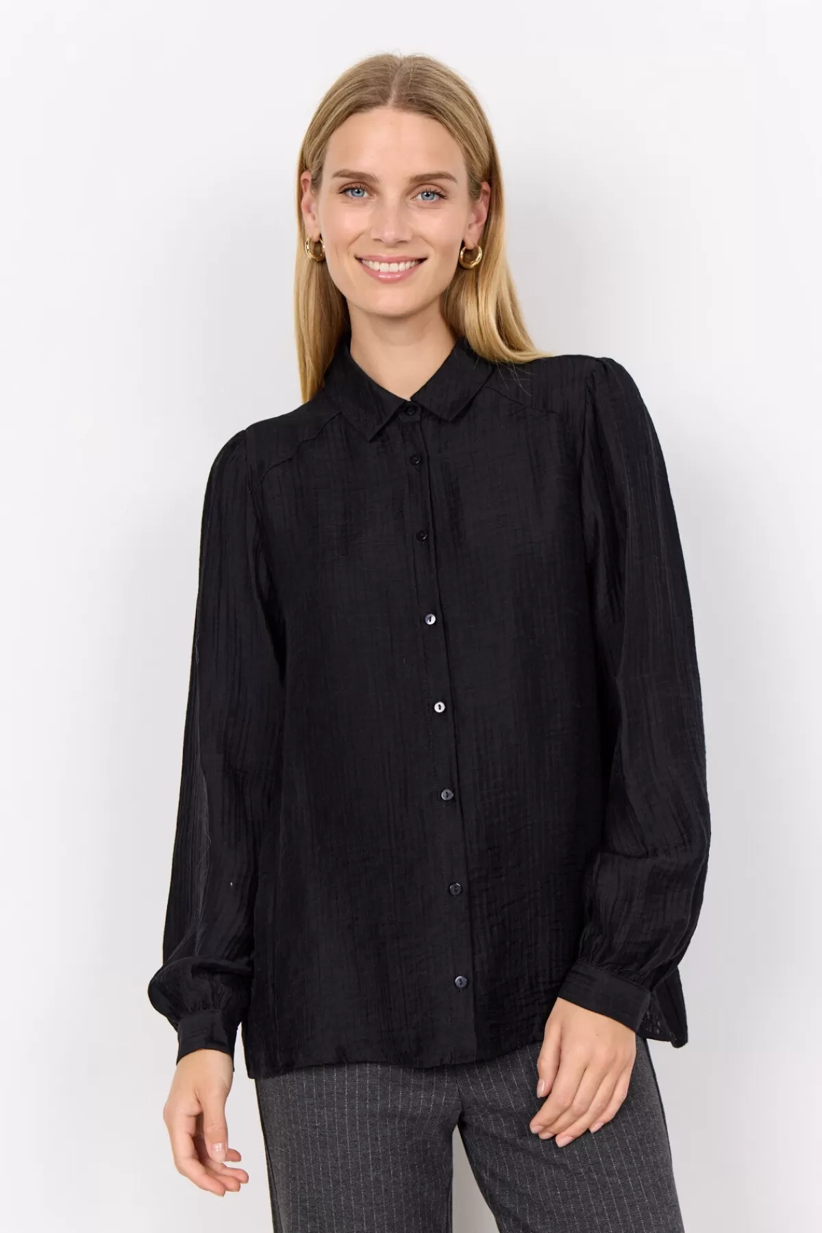 Soyaconcept Blouses And Shirts-SC-IBEN 2 Shirt Black
