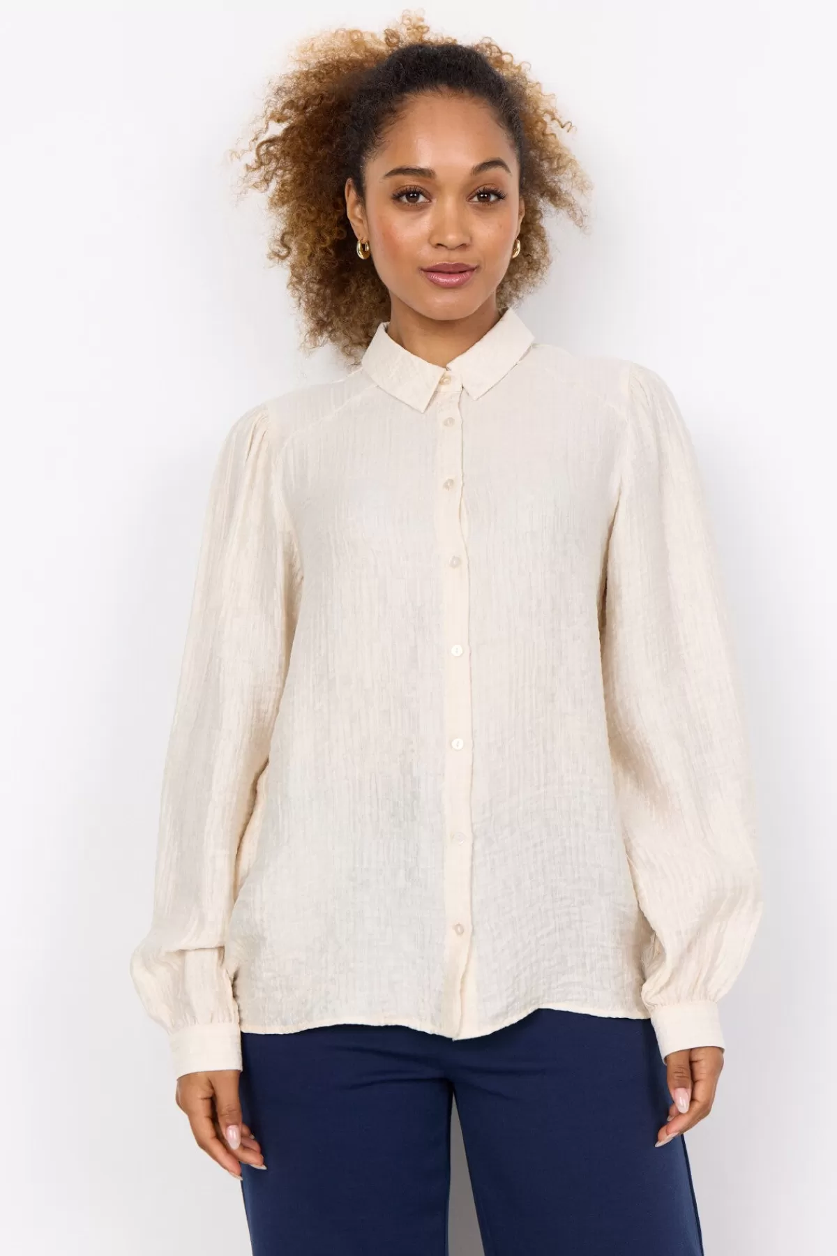 Soyaconcept Blouses And Shirts-SC-IBEN 2 Shirt Cream