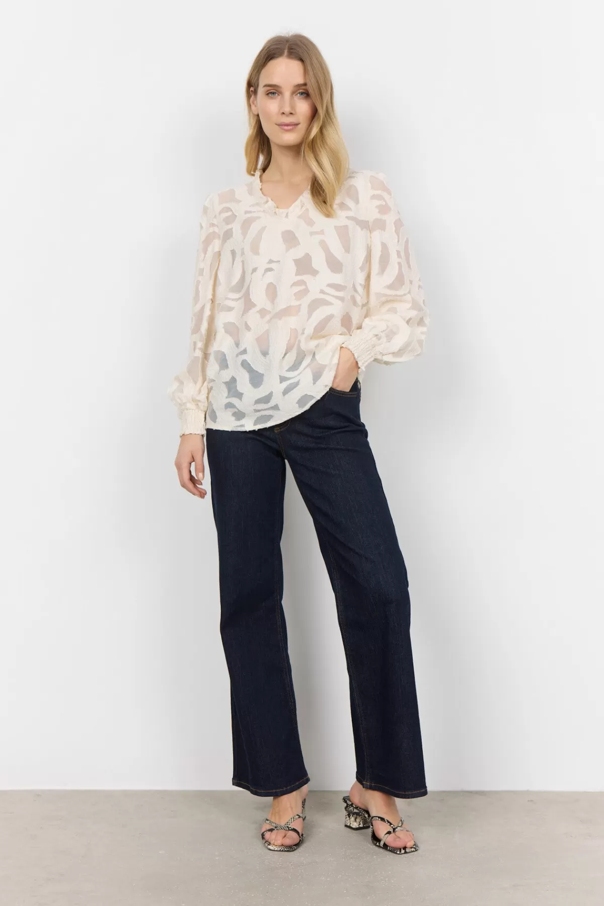 Soyaconcept Blouses And Shirts-SC-IBI 2 Blouse Cream