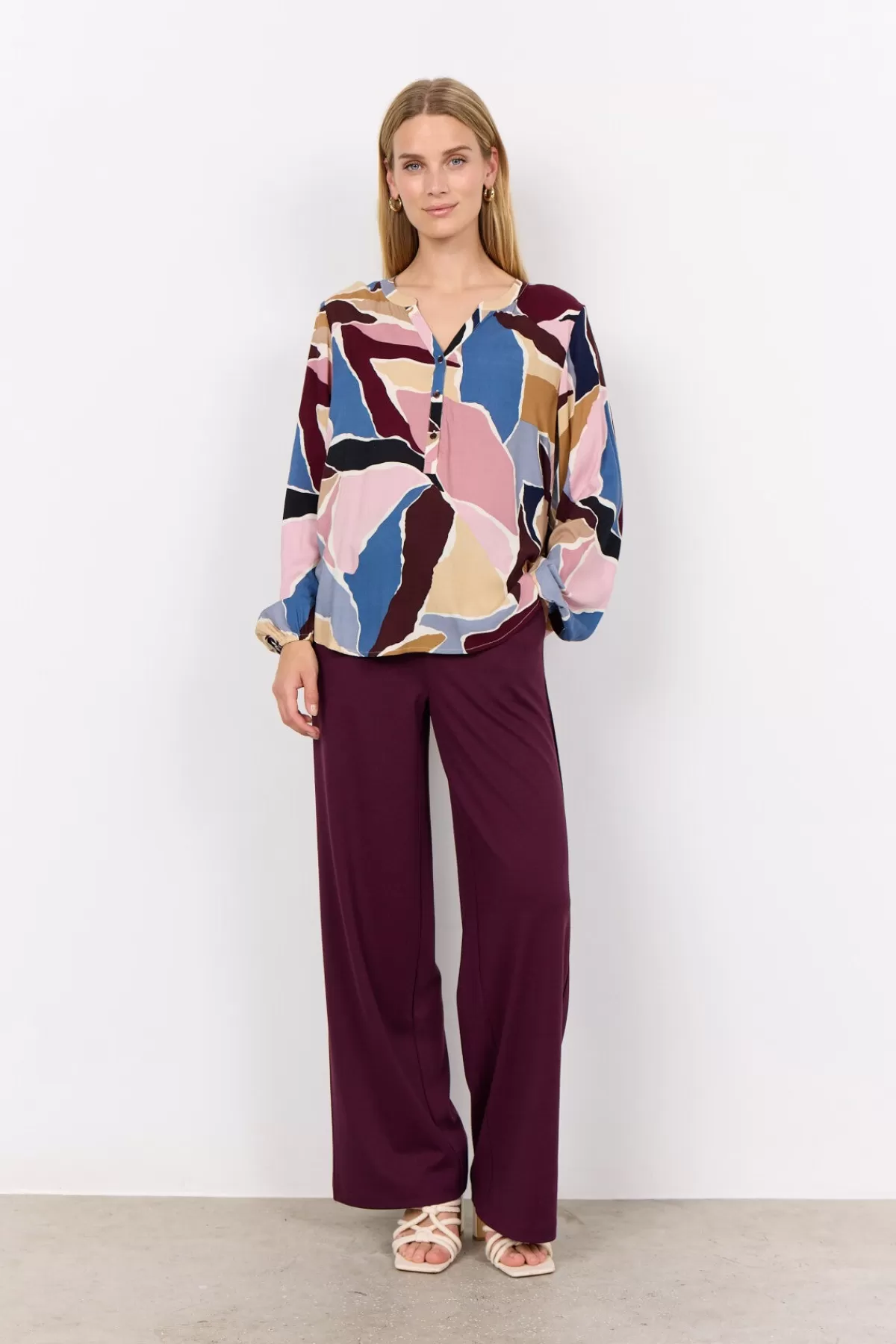 Soyaconcept Blouses And Shirts-SC-ILANA 1 Blouse Bordeaux