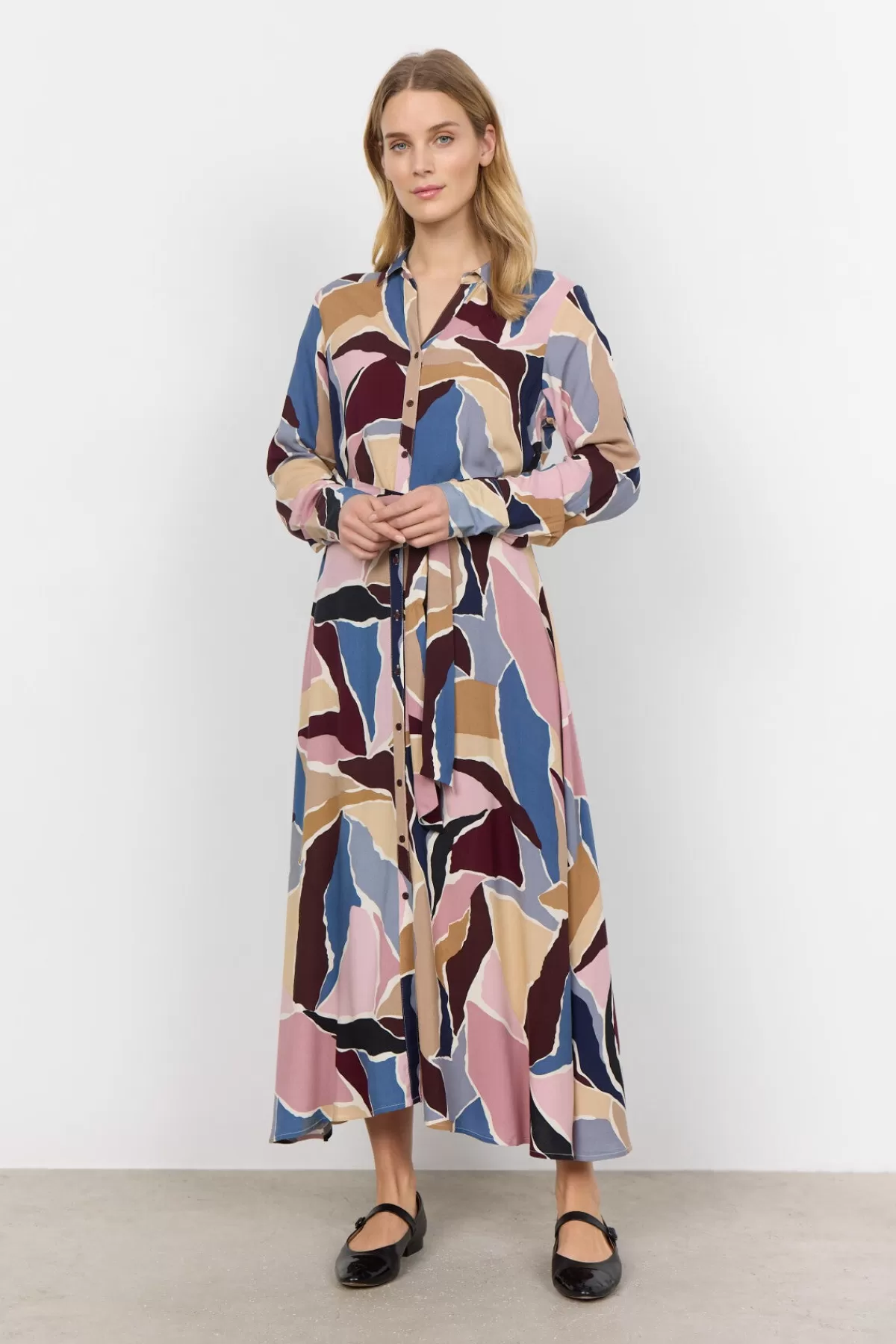 Soyaconcept Dresses-SC-ILANA 3 Dress Bordeaux