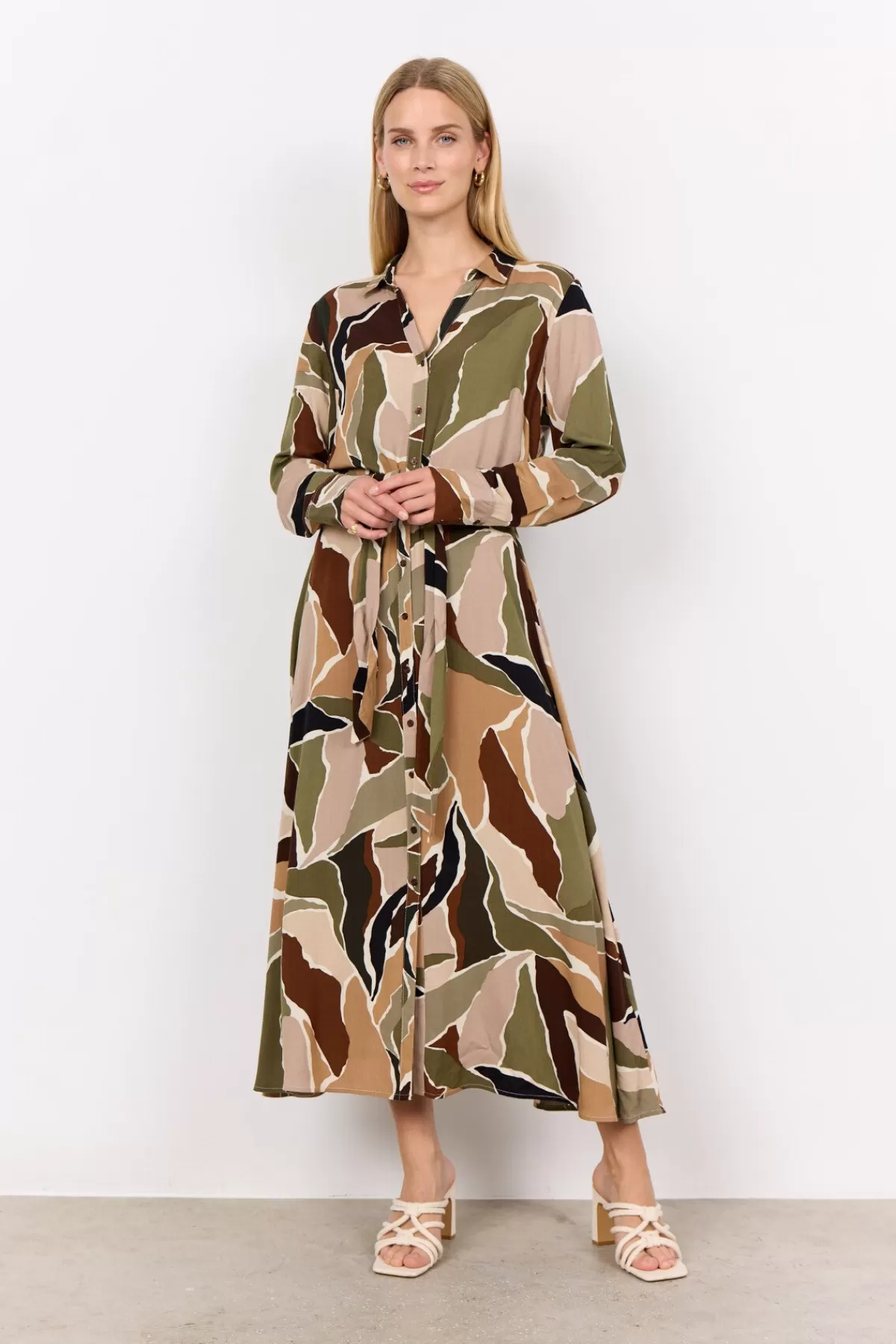 Soyaconcept Dresses-SC-ILANA 3 Dress Olive