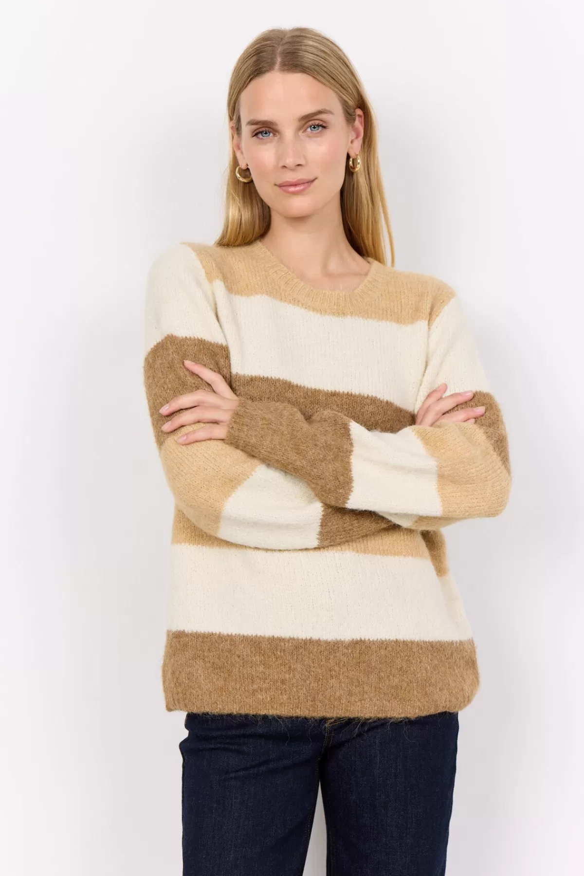 Soyaconcept Knitwear-SC-ILENE 1 Pullover Camel