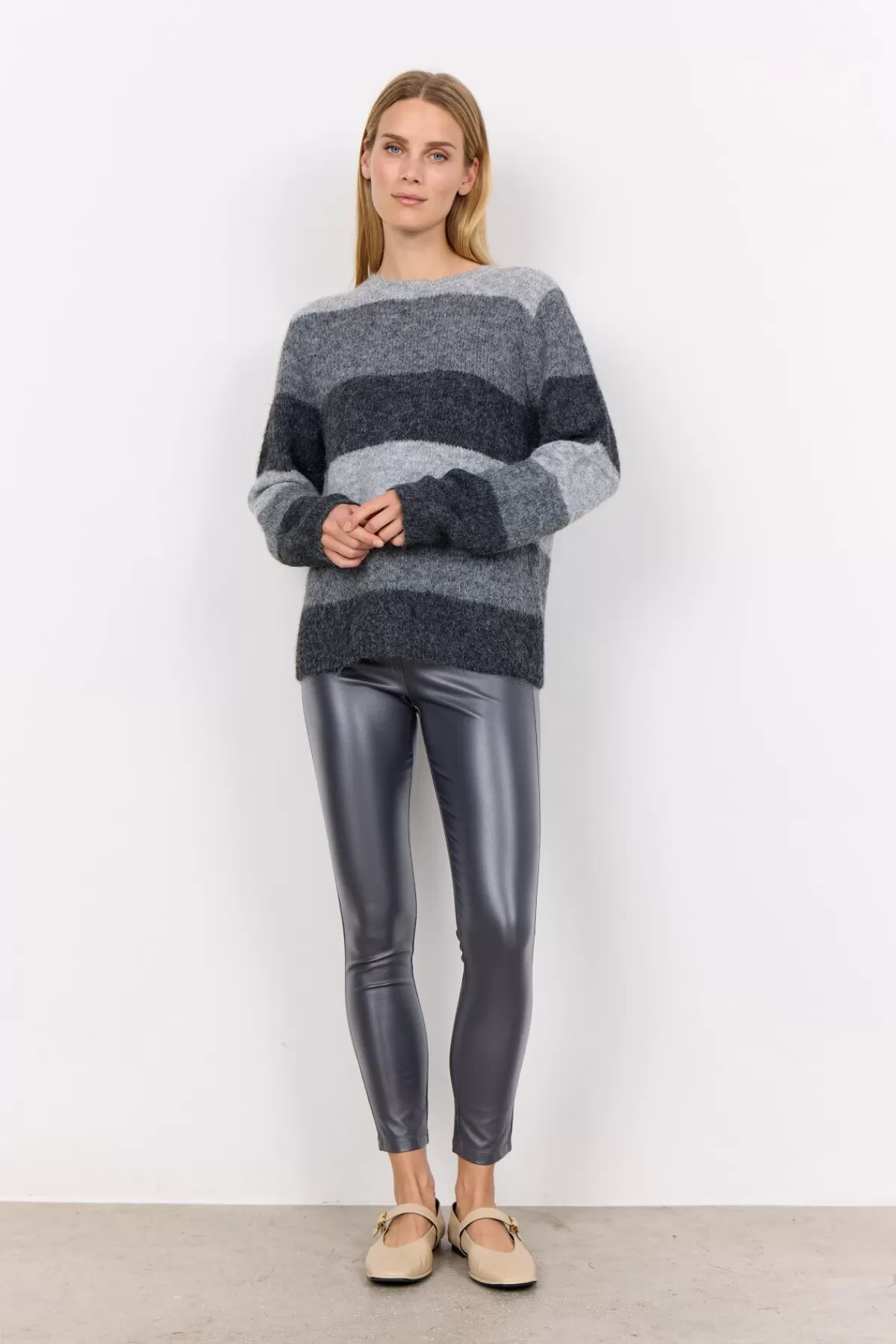 Soyaconcept Knitwear-SC-ILENE 1 Pullover Dark grey