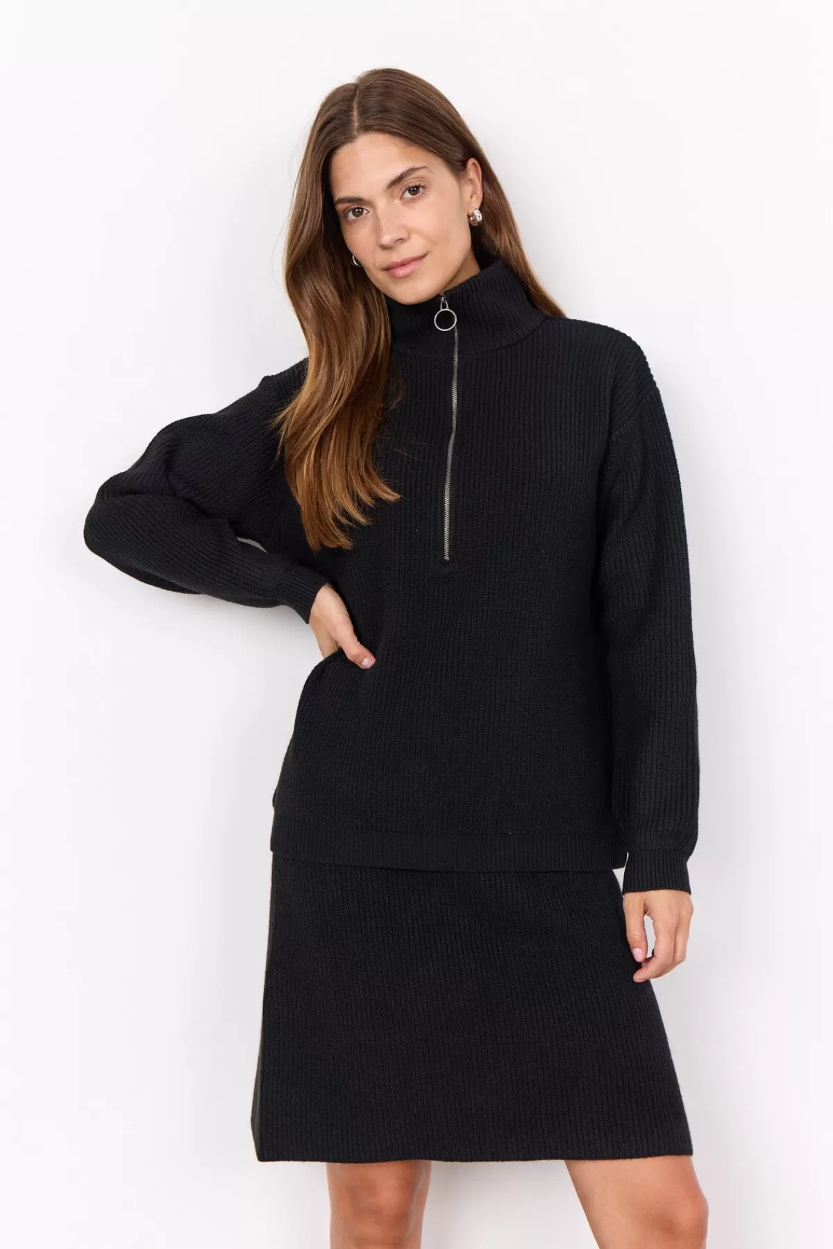 Soyaconcept Knitwear-SC-ILIA 2 Pullover Black