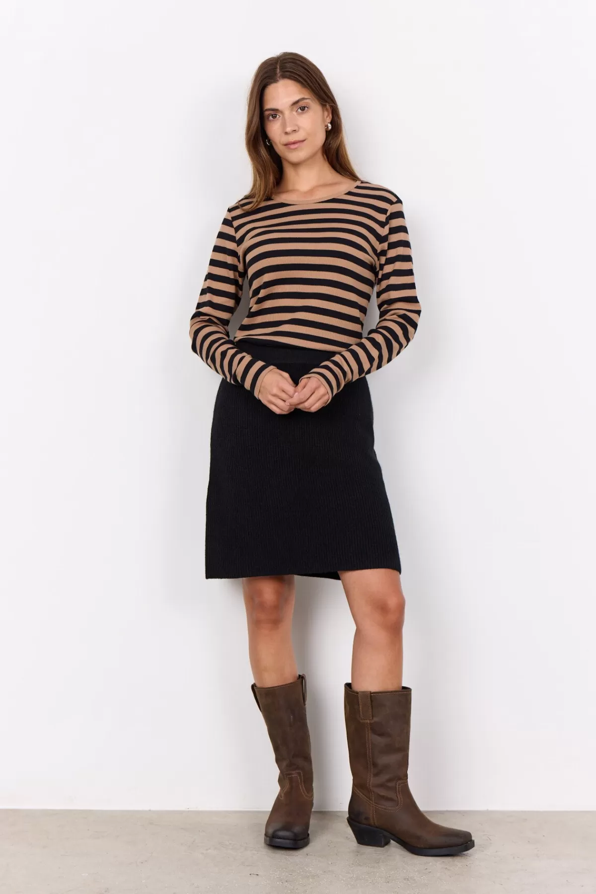 Soyaconcept Skirts-SC-ILIA 3 Skirt Black