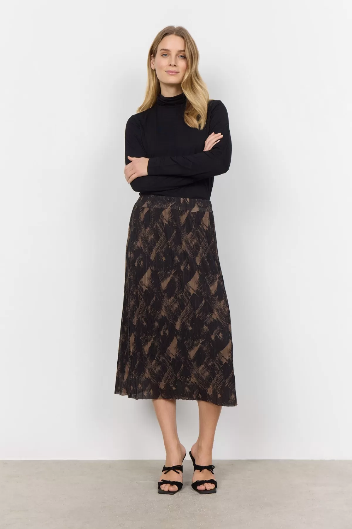 Soyaconcept Skirts-SC-ILIANE 2 Skirt Camel
