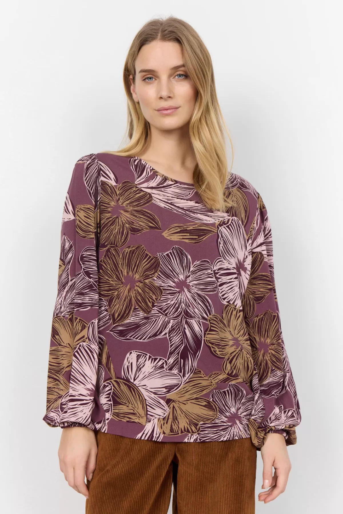 Soyaconcept Blouses And Shirts-SC-ILONE 1 Blouse Bordeaux